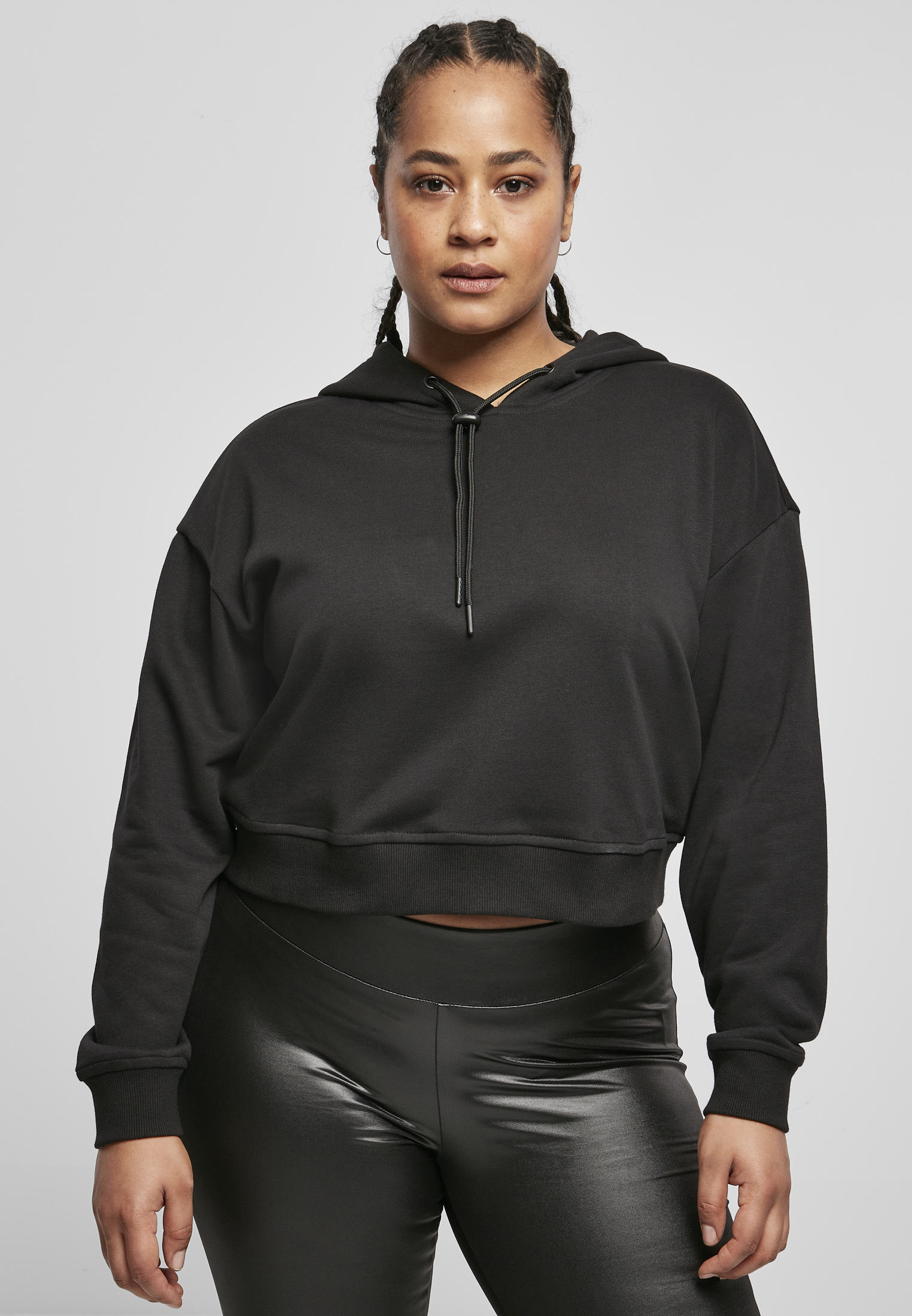 Ladies Short Terry Hoody black 3XL - alternate variant 1