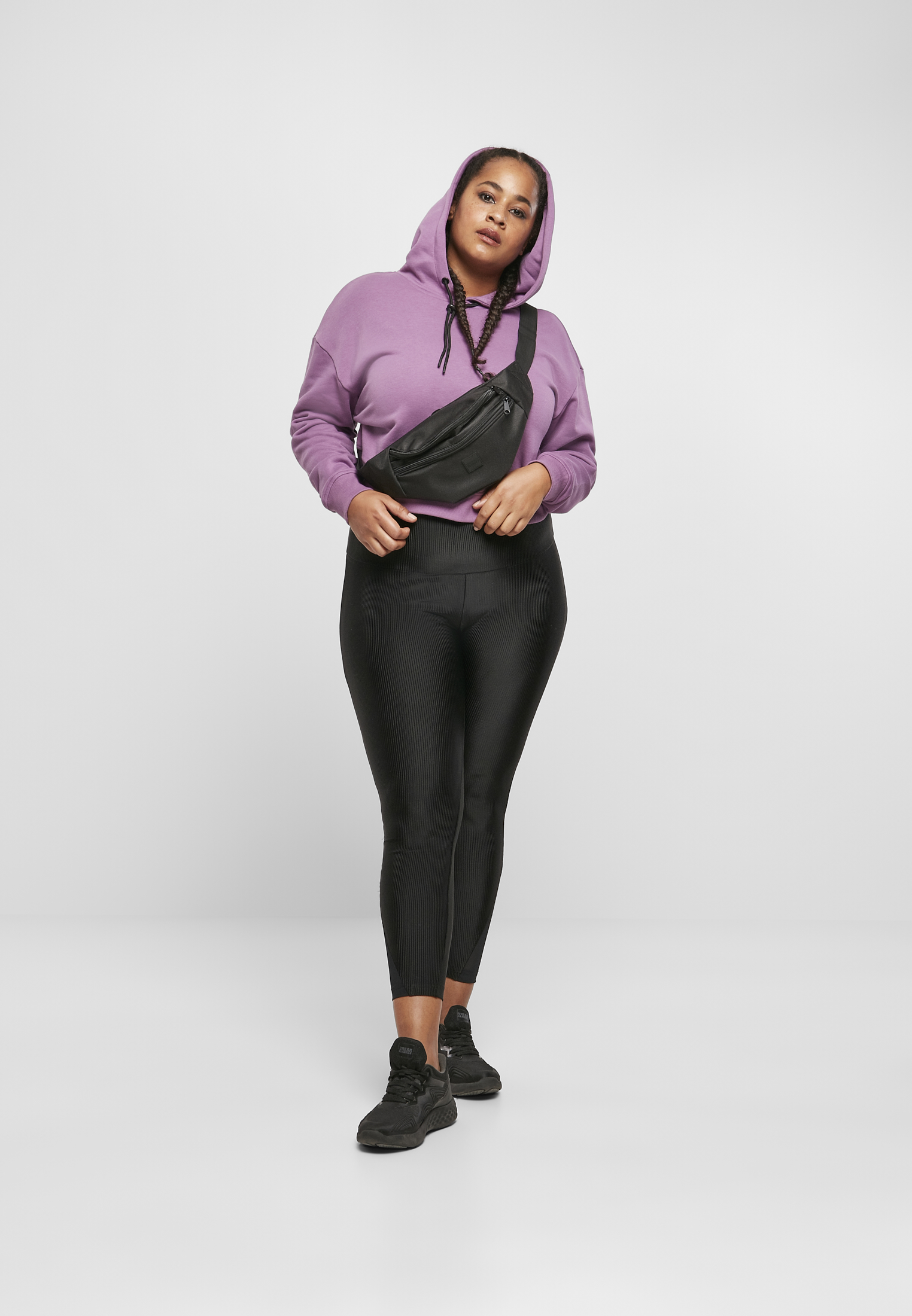 Ladies Short Terry Hoody duskviolet 3XL - variant image 5
