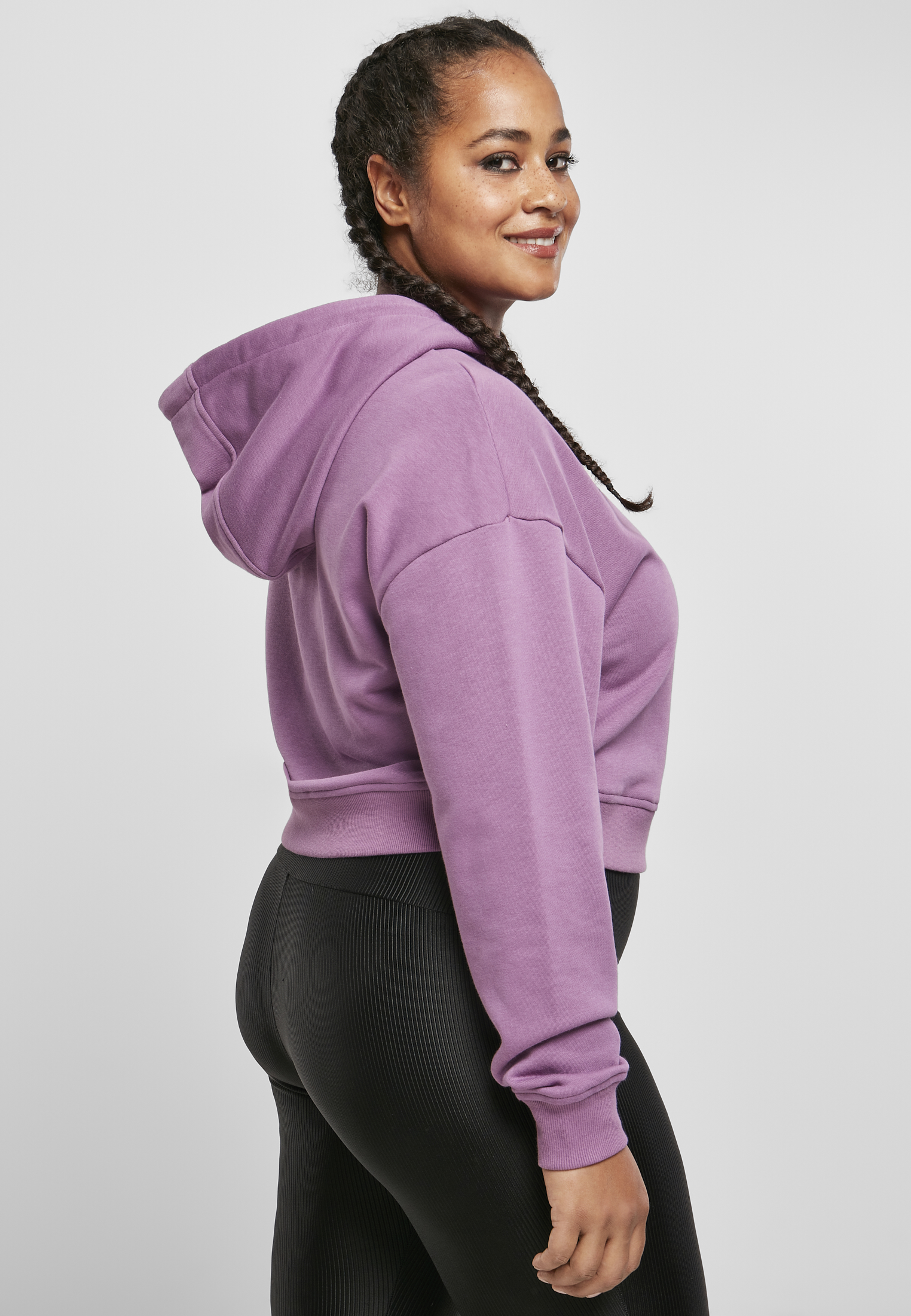 Ladies Short Terry Hoody duskviolet 3XL - variant image 4