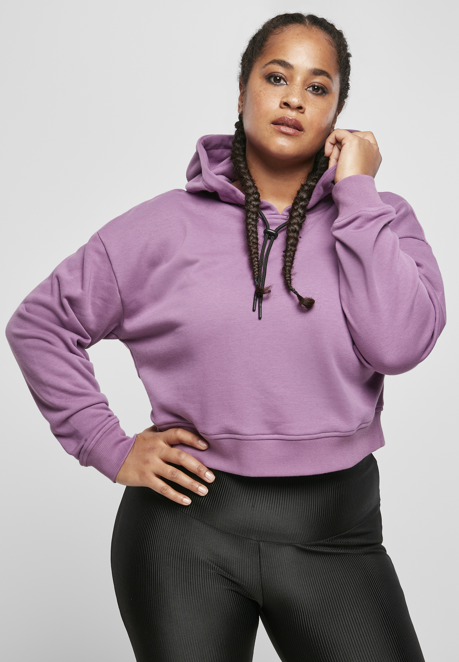 Ladies Short Terry Hoody duskviolet 3XL - alternate variant 2