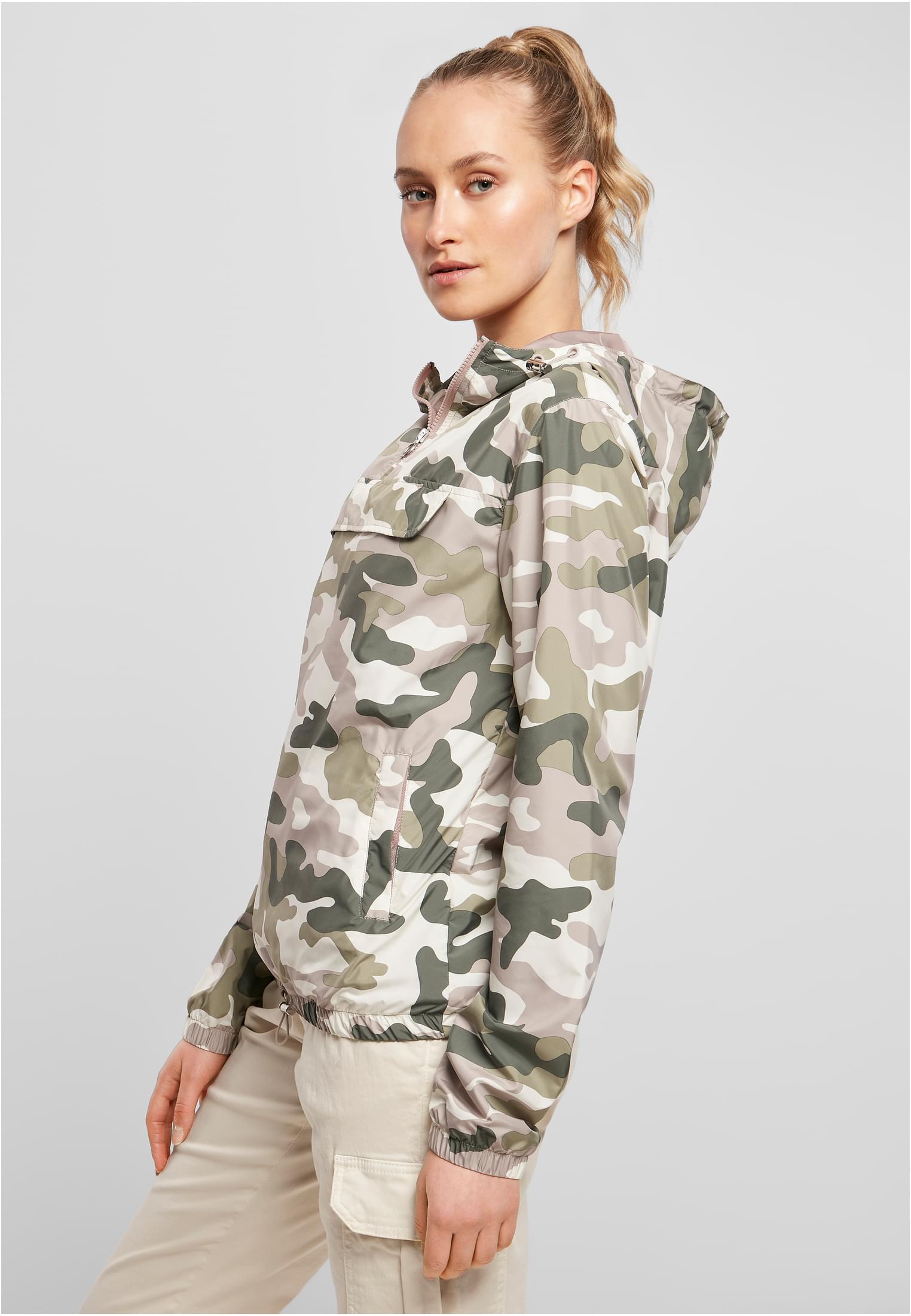 Ladies Camo Pull Over Jacket duskrose camo 3XL - variant image 1