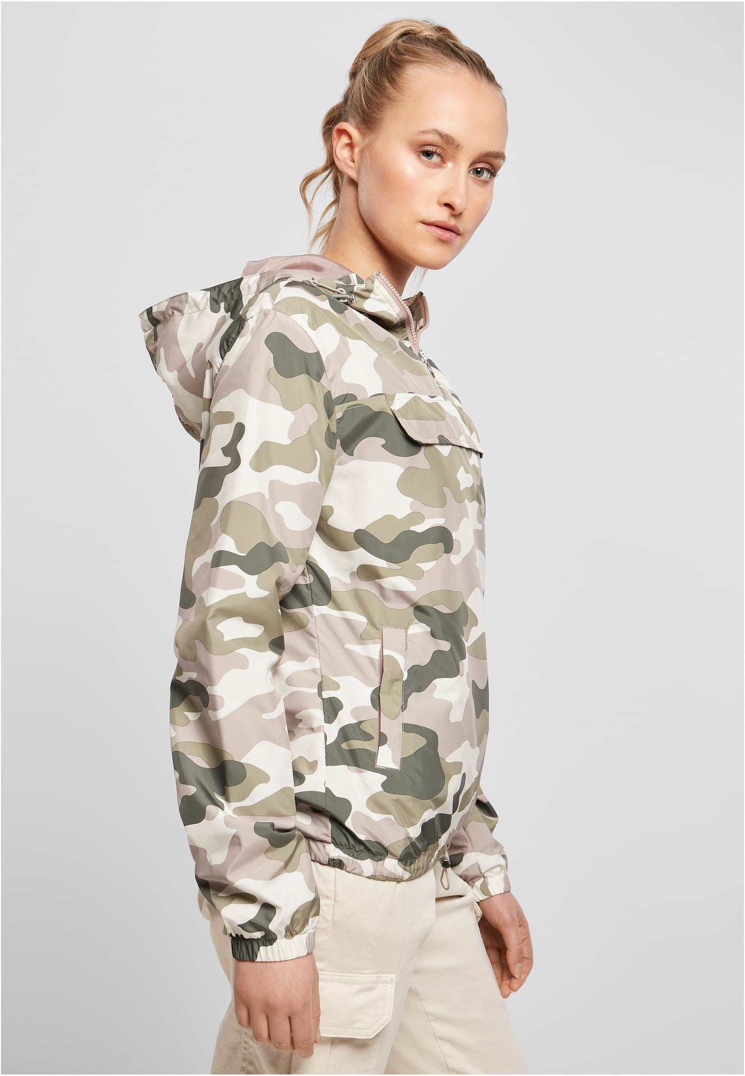 Ladies Camo Pull Over Jacket duskrose camo 3XL - variant image 3