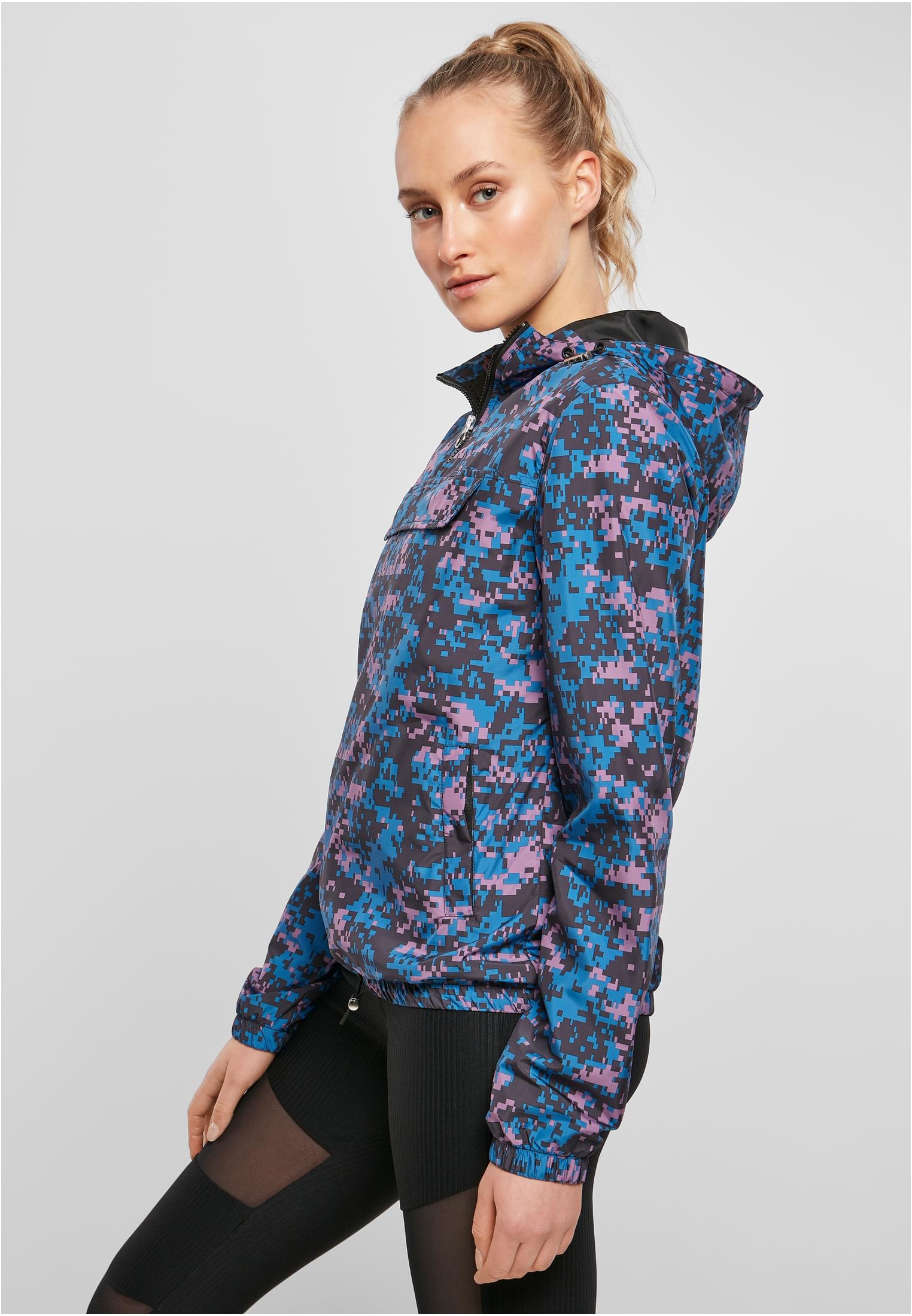 Ladies Camo Pull Over Jacket digital duskviolet camo L - variant image 1