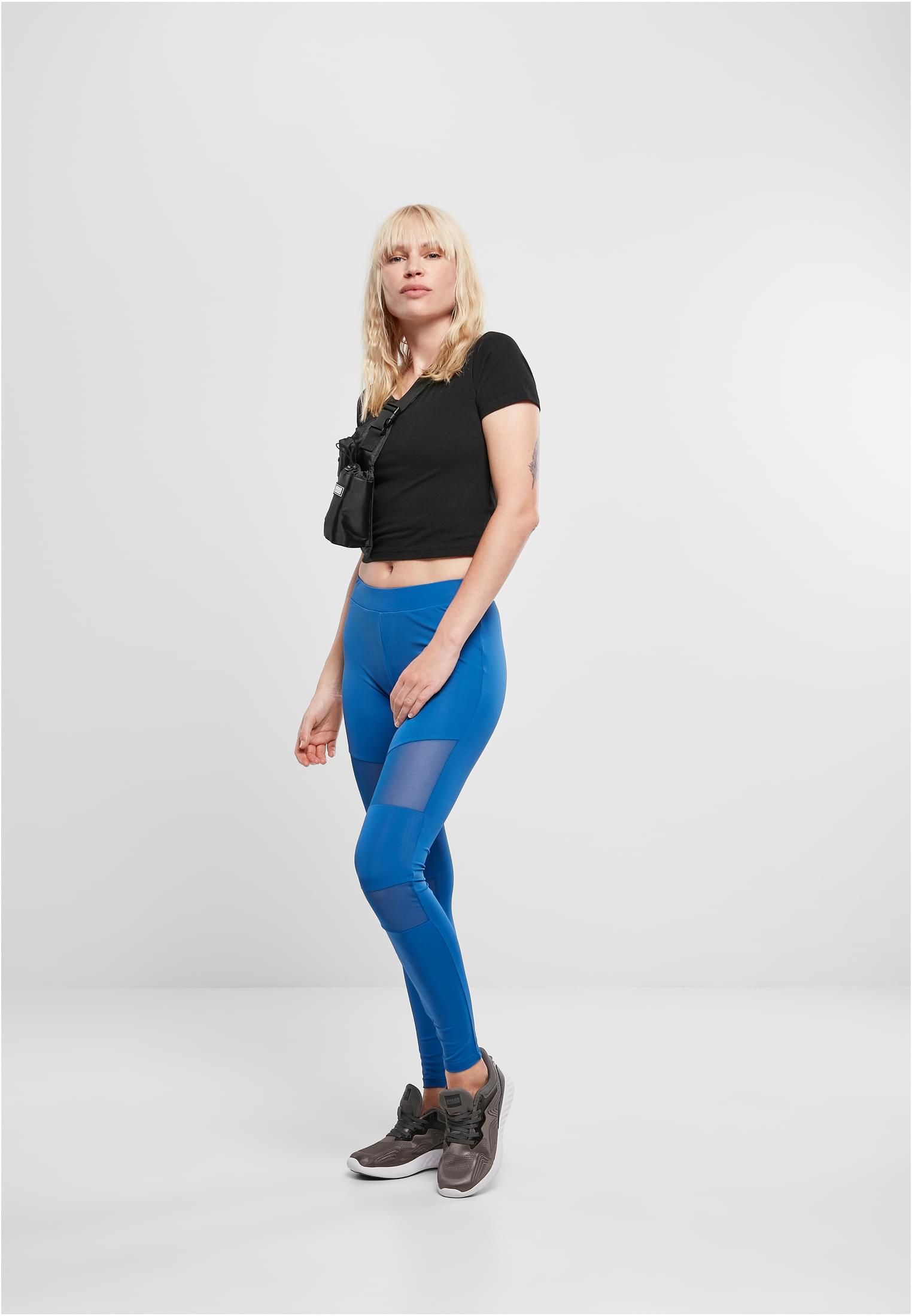 Ladies Tech Mesh Leggings sporty blue 3XL - variant image 4