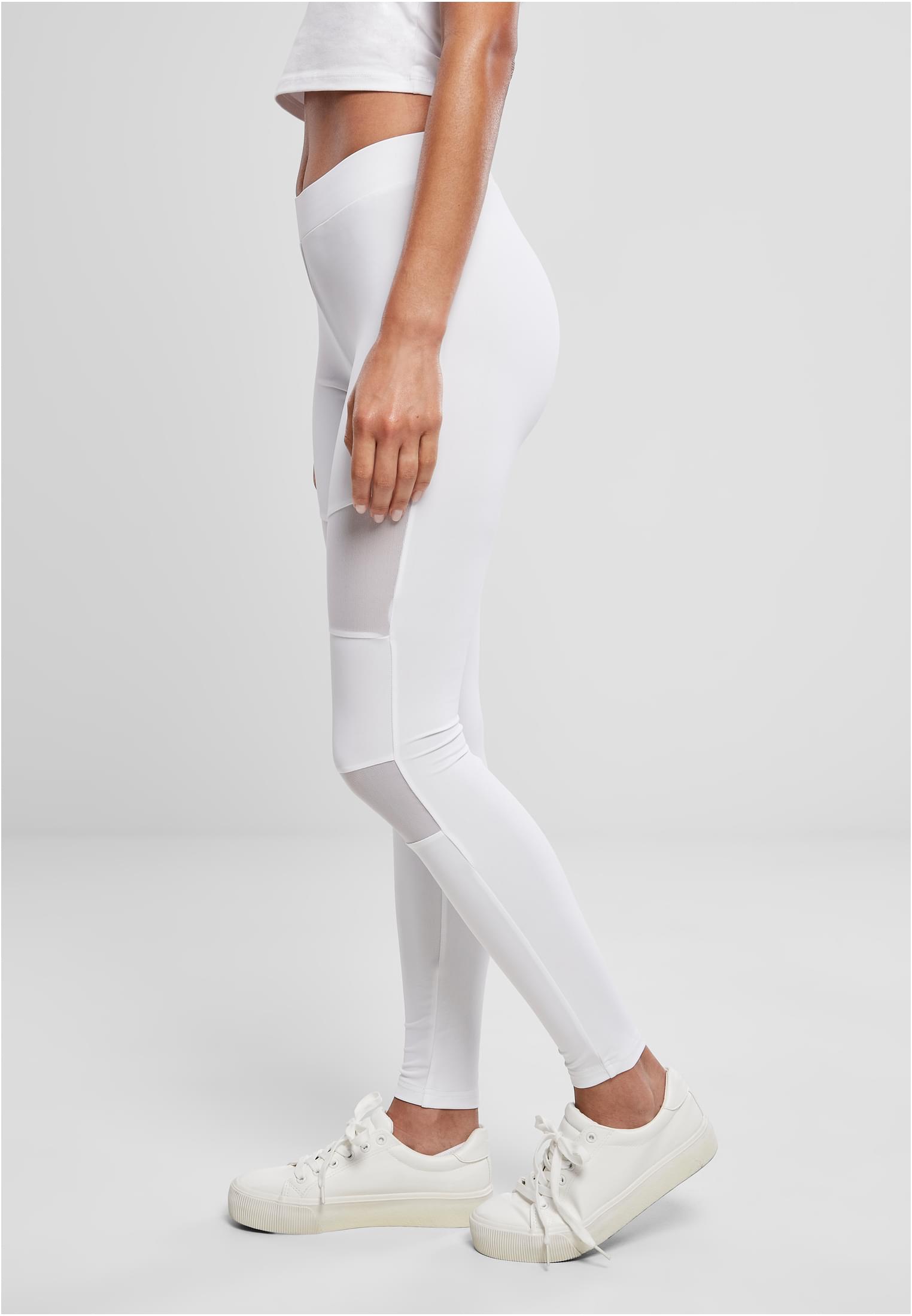 Ladies Tech Mesh Leggings white L - variant image 1
