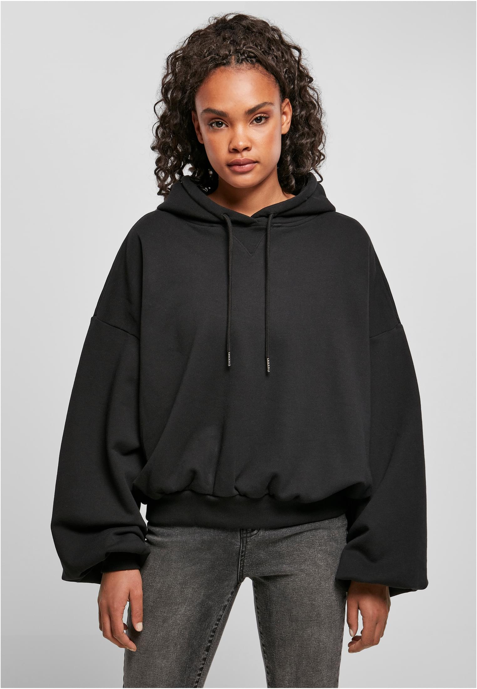Ladies Organic Oversized Terry Hoody black M/L - alternate variant 1