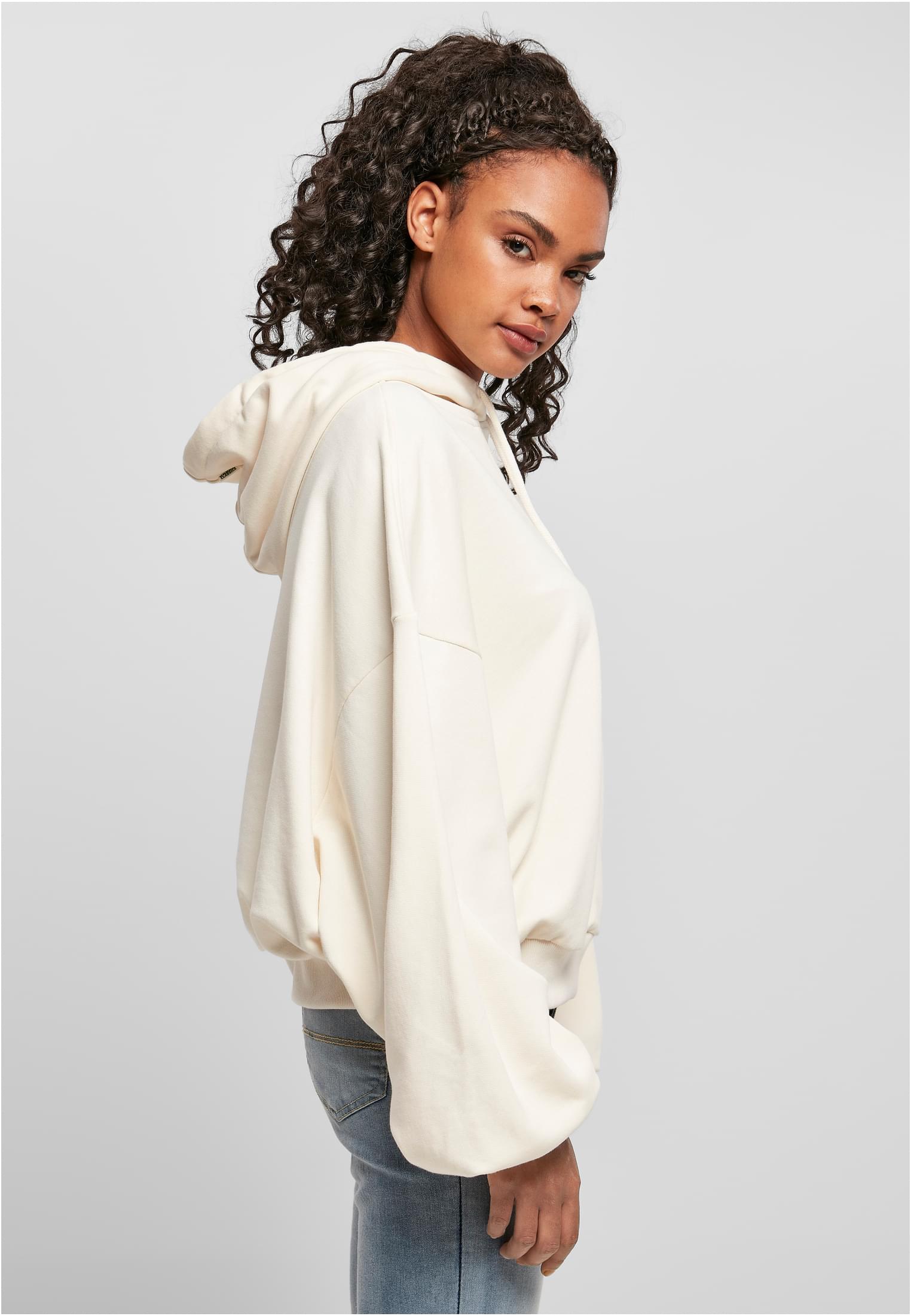 Ladies Organic Oversized Terry Hoody whitesand M/L - variant image 3