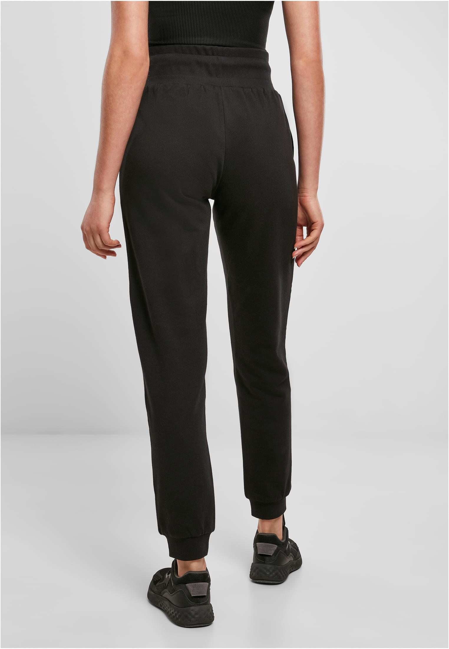 Ladies Organic High Waist Sweat Pants black 3XL - variant image 2