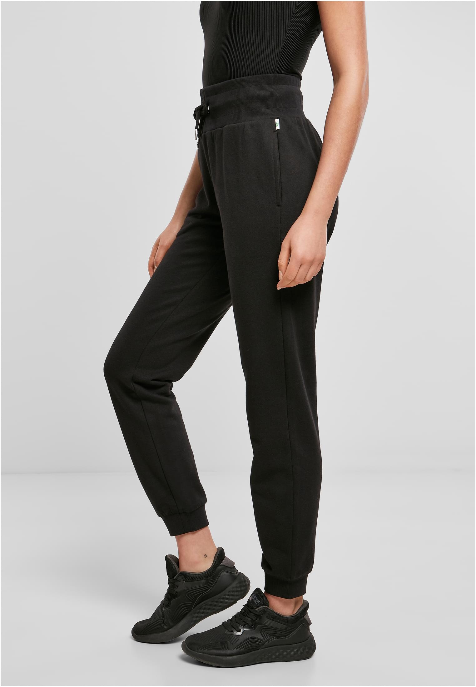 Ladies Organic High Waist Sweat Pants black 3XL - variant image 1