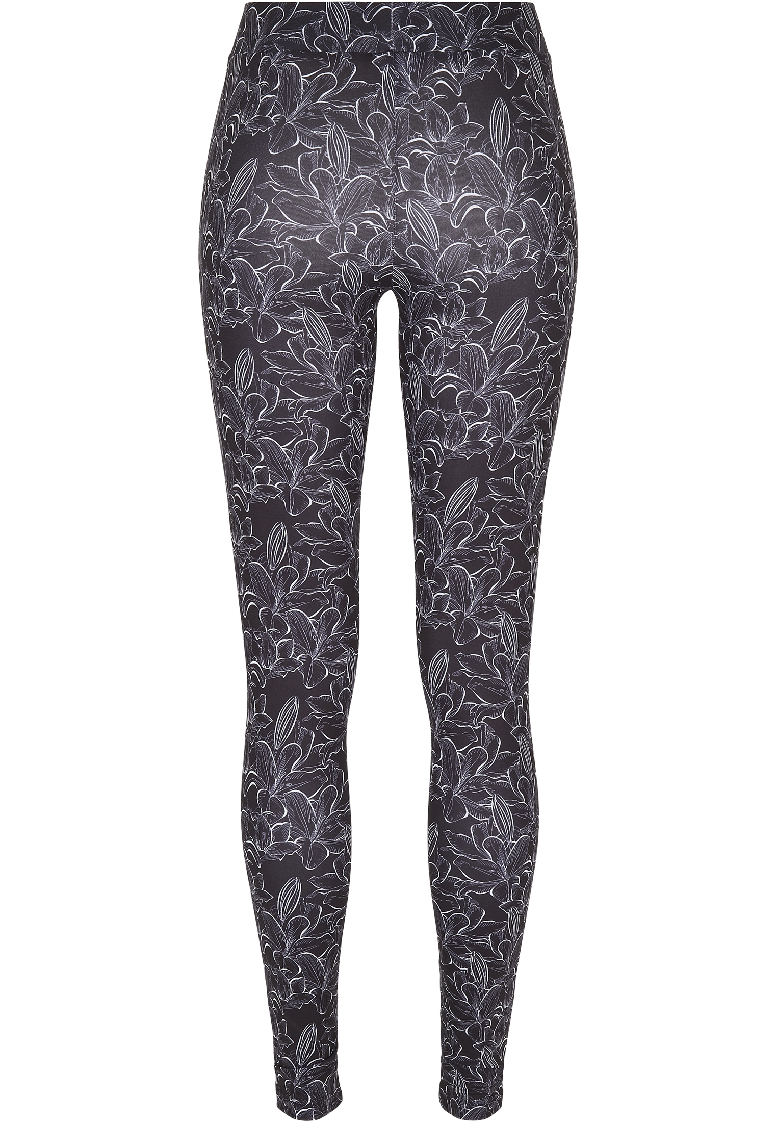 Ladies AOP Leggings hibiscus black 3XL - variant image 7