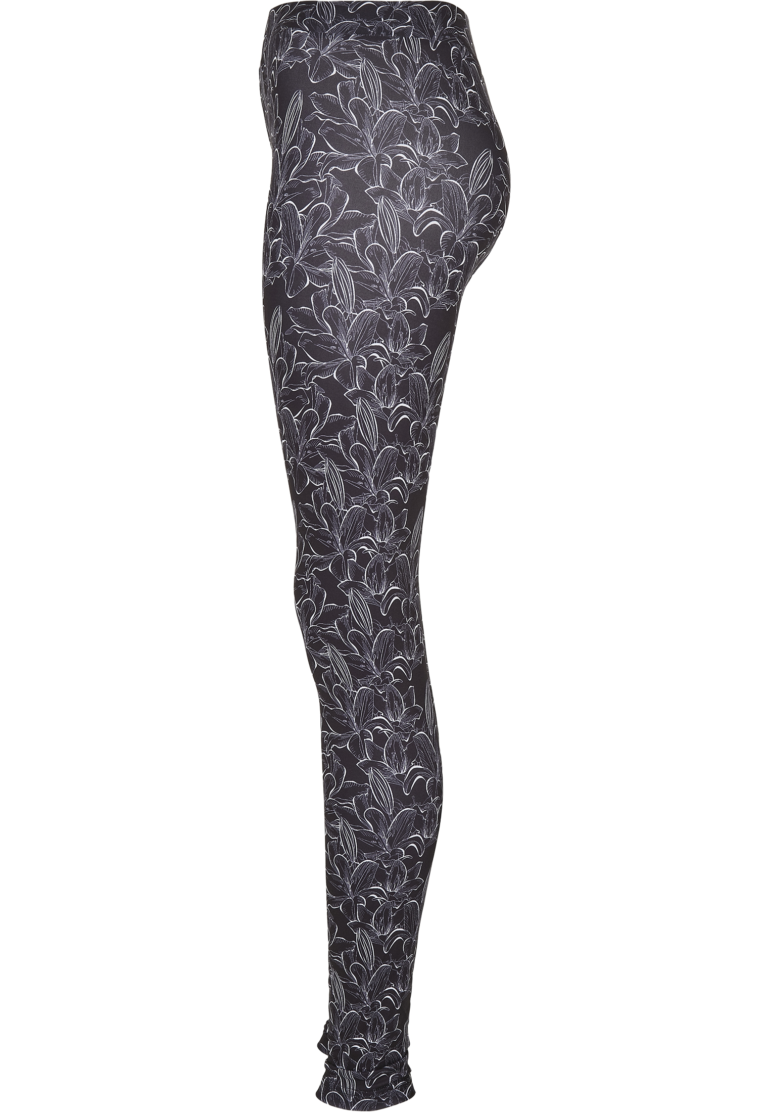 Ladies AOP Leggings hibiscus black 3XL - variant image 6