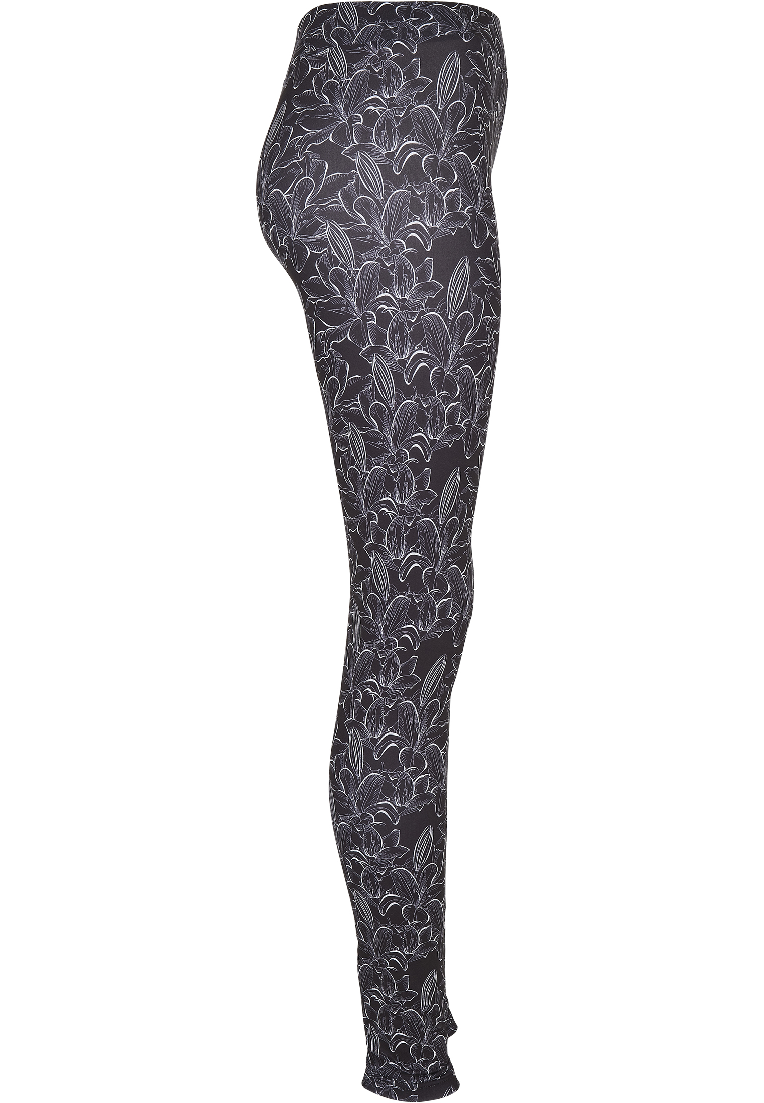 Ladies AOP Leggings hibiscus black 3XL - variant image 8