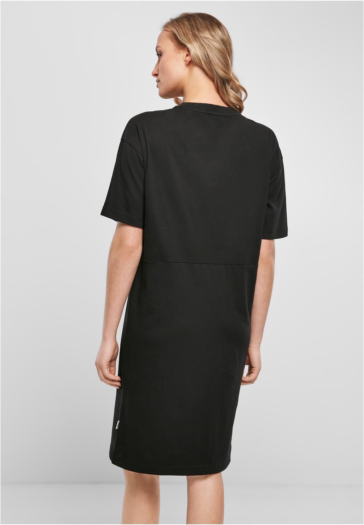 Ladies Organic Oversized Slit Tee Dress black 3XL - variant image 2