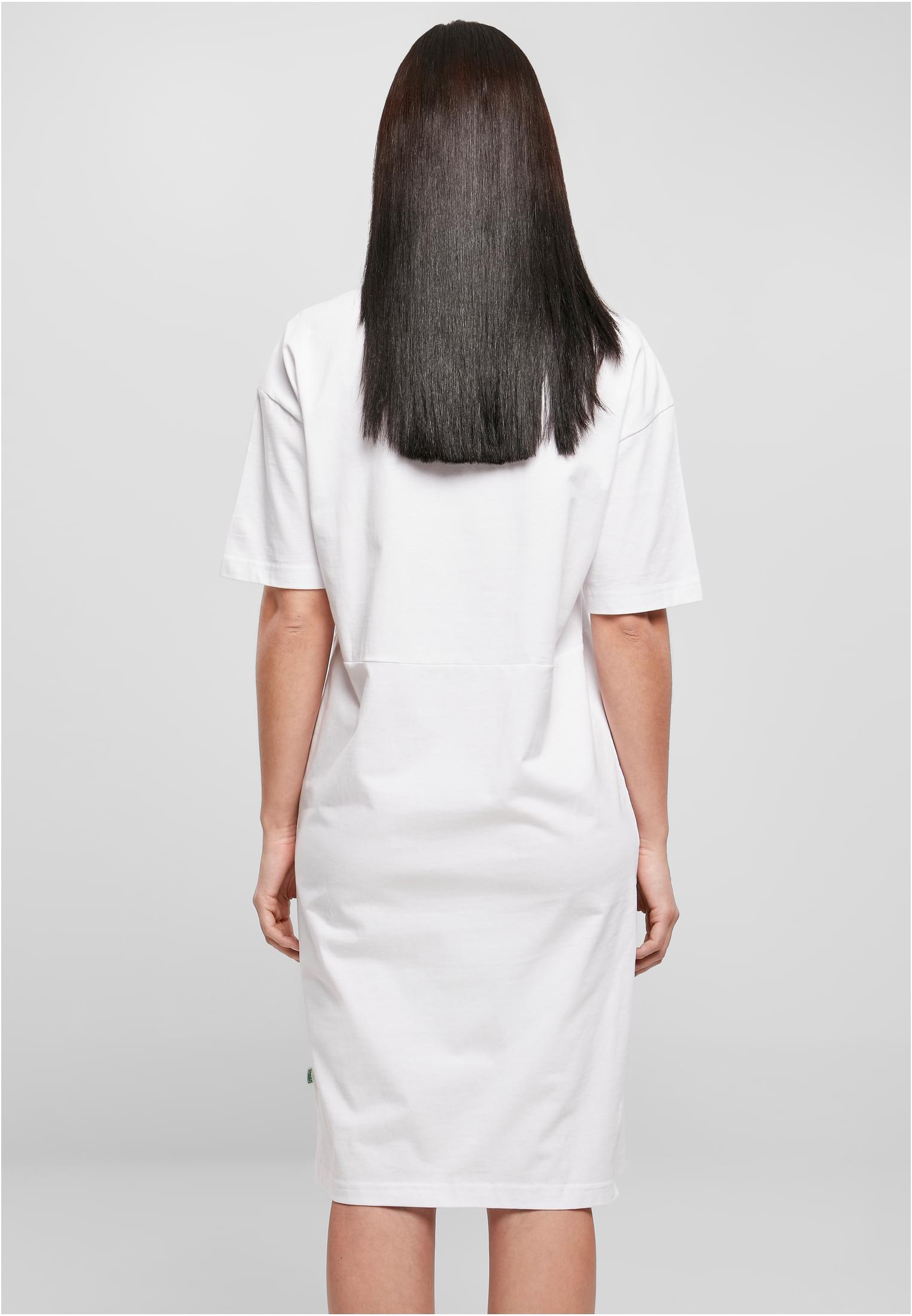 Ladies Organic Oversized Slit Tee Dress white 3XL - variant image 2
