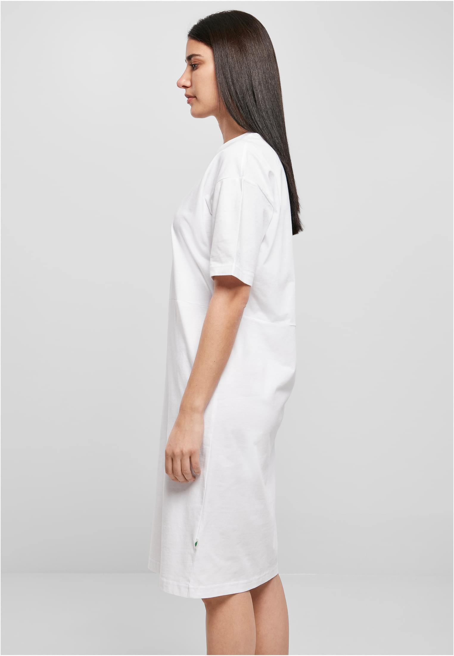 Ladies Organic Oversized Slit Tee Dress white 3XL - variant image 1