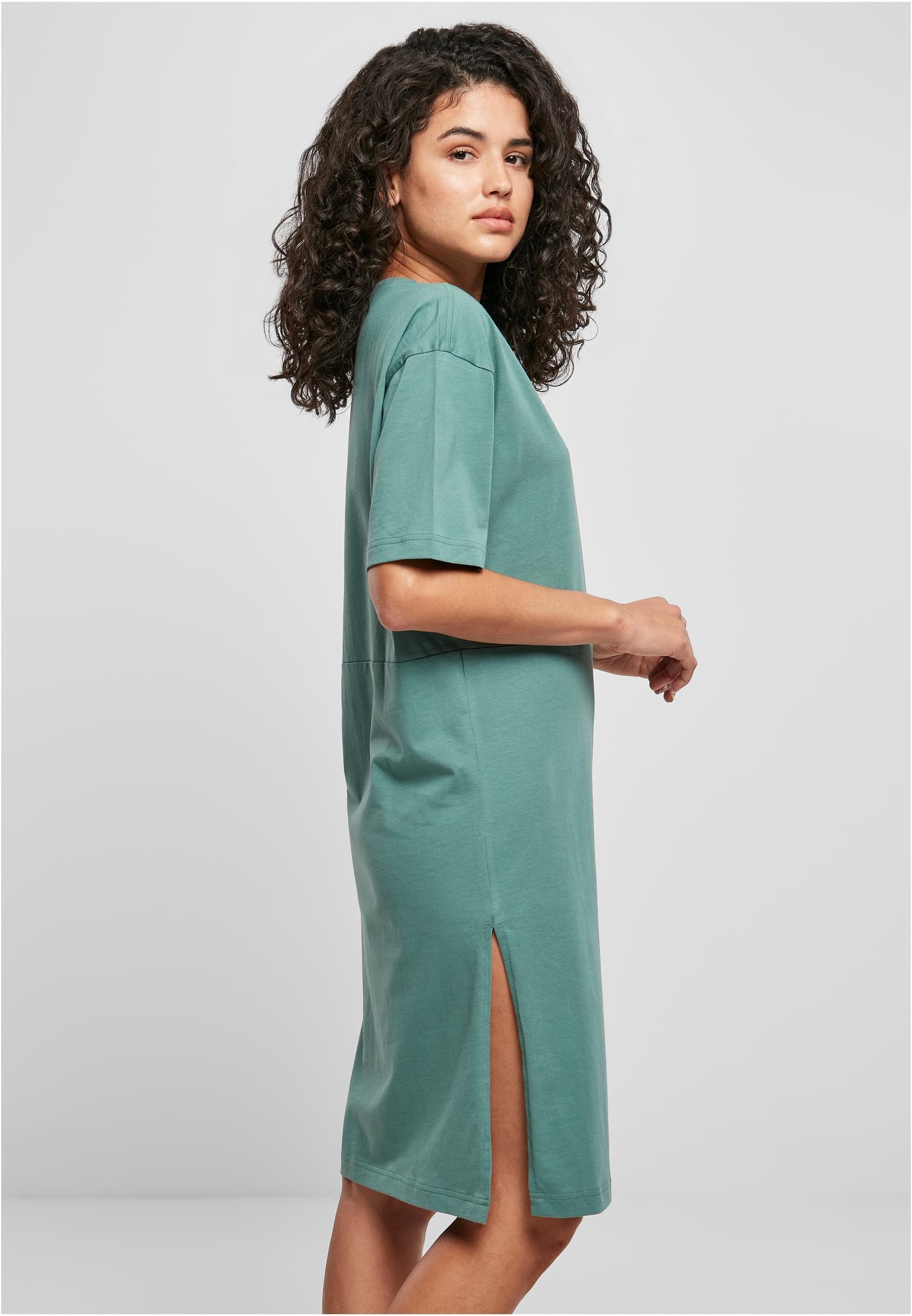 Ladies Organic Oversized Slit Tee Dress paleleaf 5XL - variant image 3