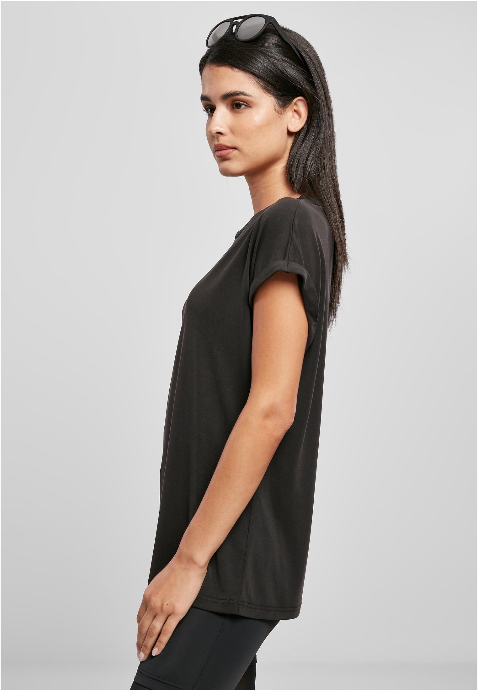 Ladies Modal Extended Shoulder Tee black 3XL - variant image 1