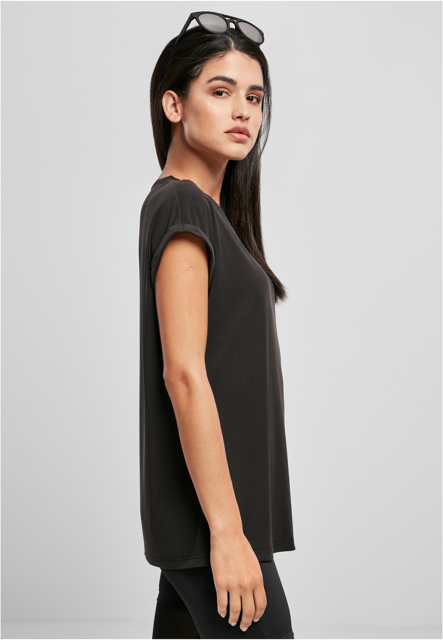 Ladies Modal Extended Shoulder Tee black 3XL - variant image 3
