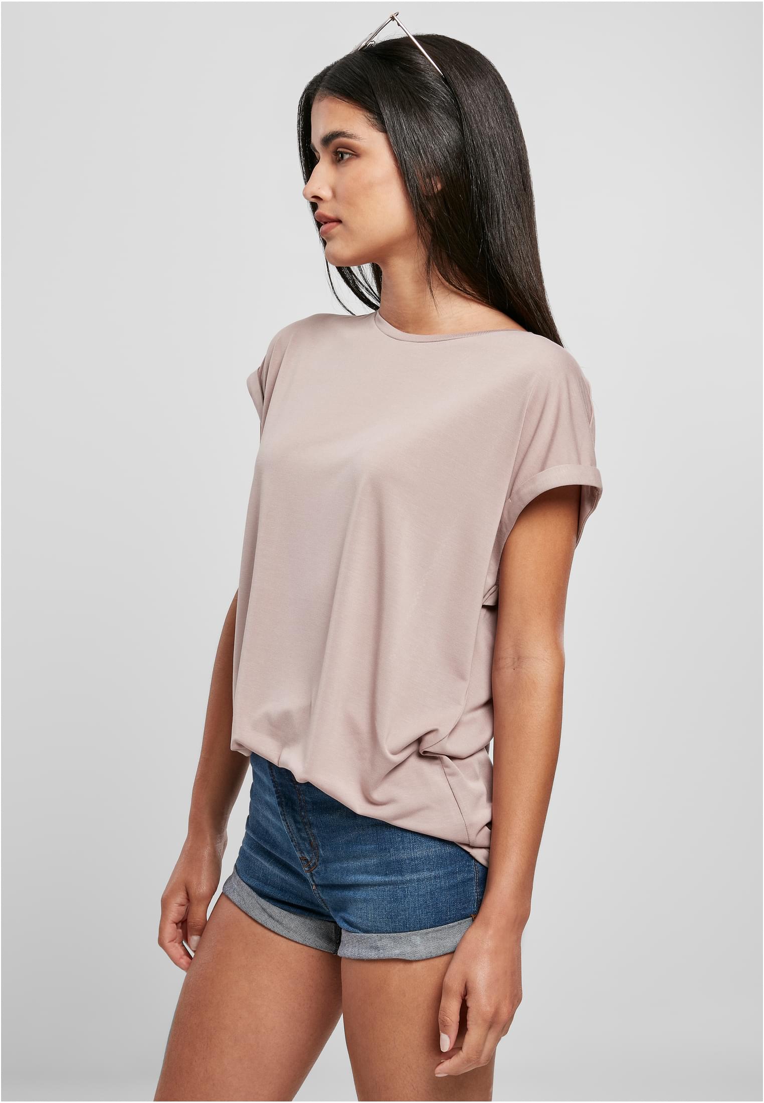 Ladies Modal Extended Shoulder Tee duskrose 3XL
 - variant image 1
