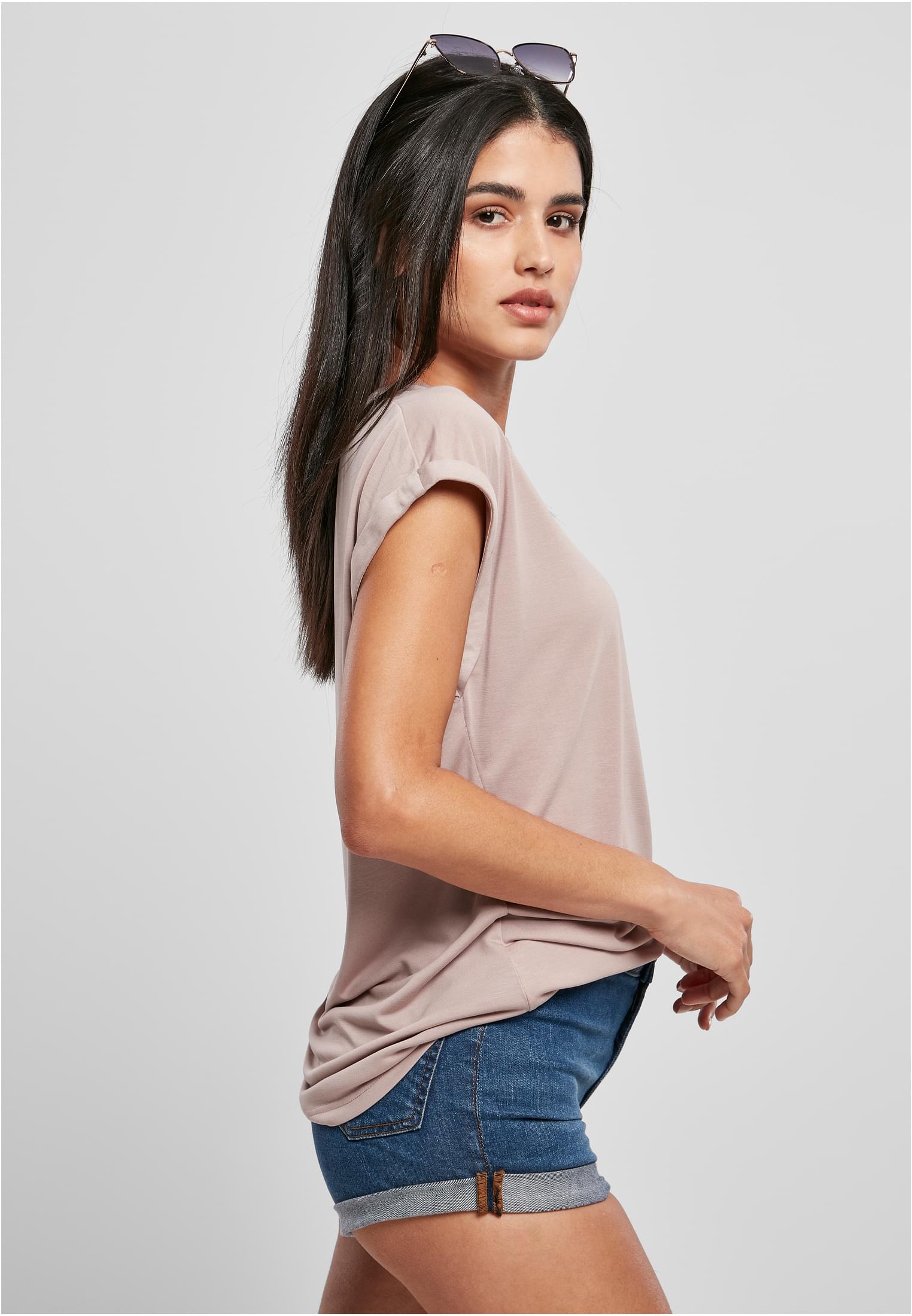 Ladies Modal Extended Shoulder Tee duskrose 3XL
 - variant image 3
