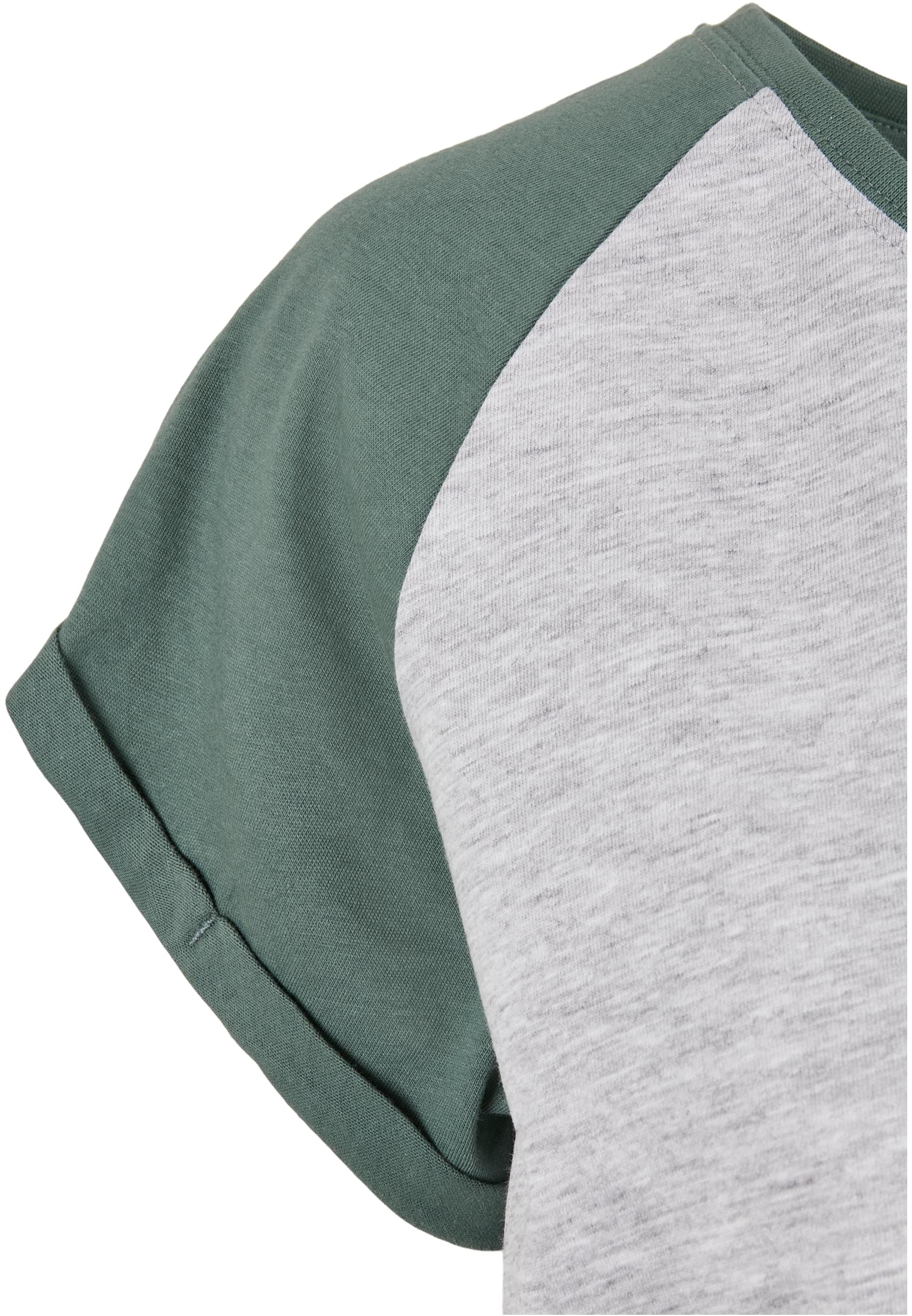 T-shirt contrastées femmes Raglan gris clair/paleleaf 3XL
 - variant image 8