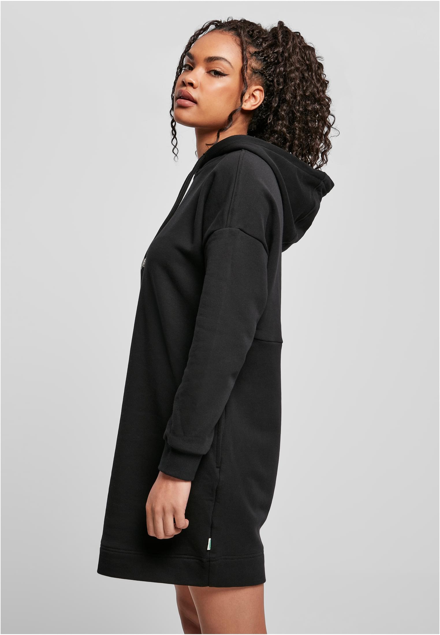 Ladies Organic Oversized Terry Hoody Dress black 3XL - variant image 1