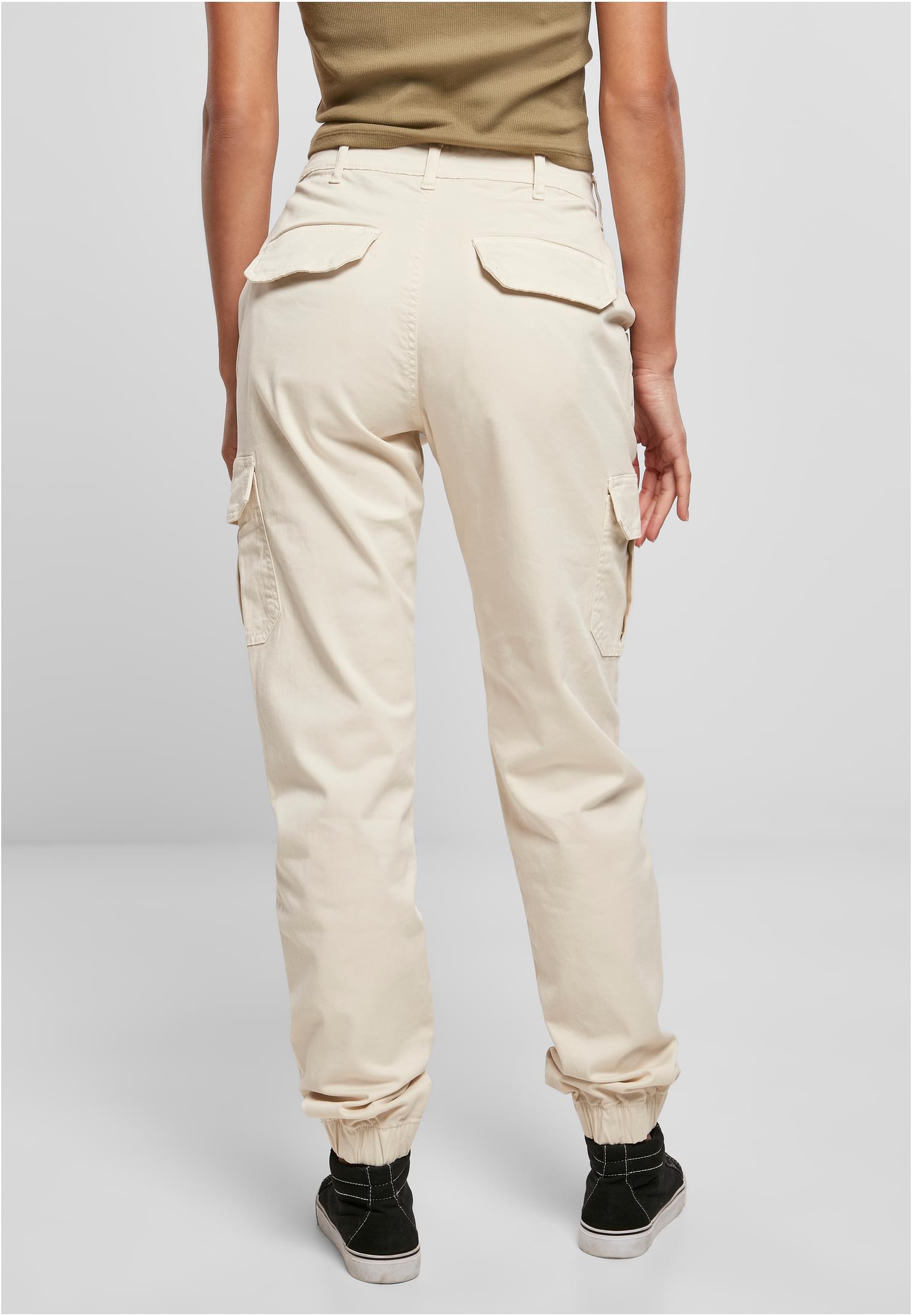 Ladies High Waist Cargo Pants whitesand 26 - variant image 2