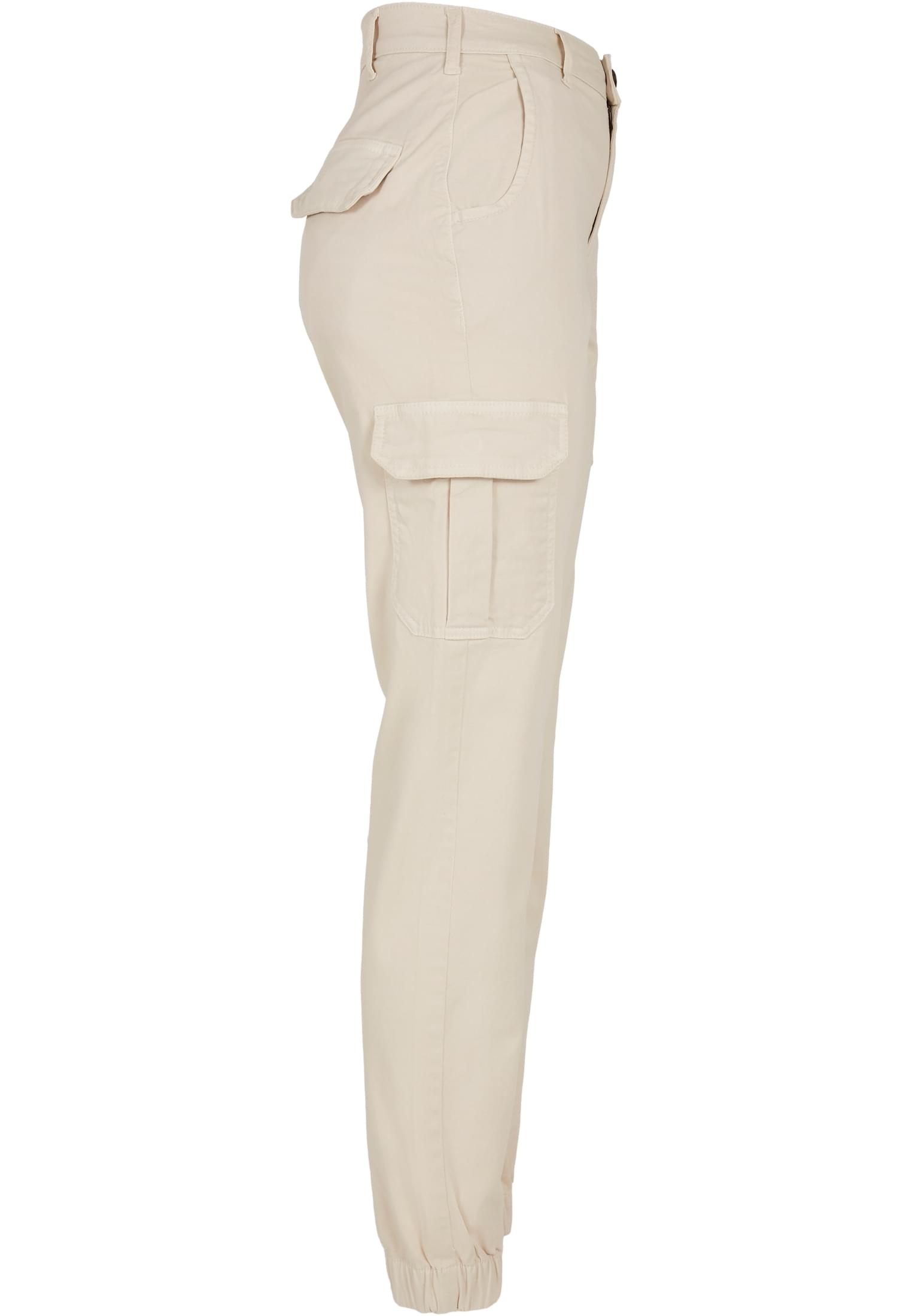 Ladies High Waist Cargo Pants whitesand 26 - variant image 8