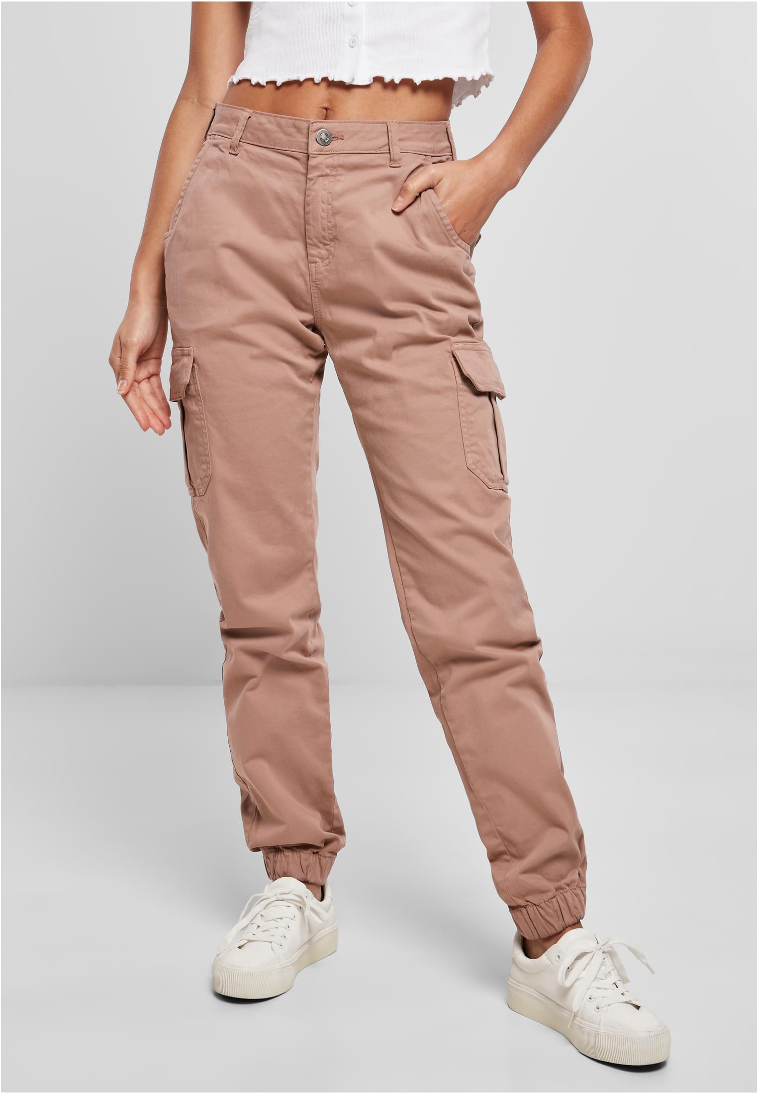 Ladies High Waist Cargo Pants duskrose 26 - alternate variant 9