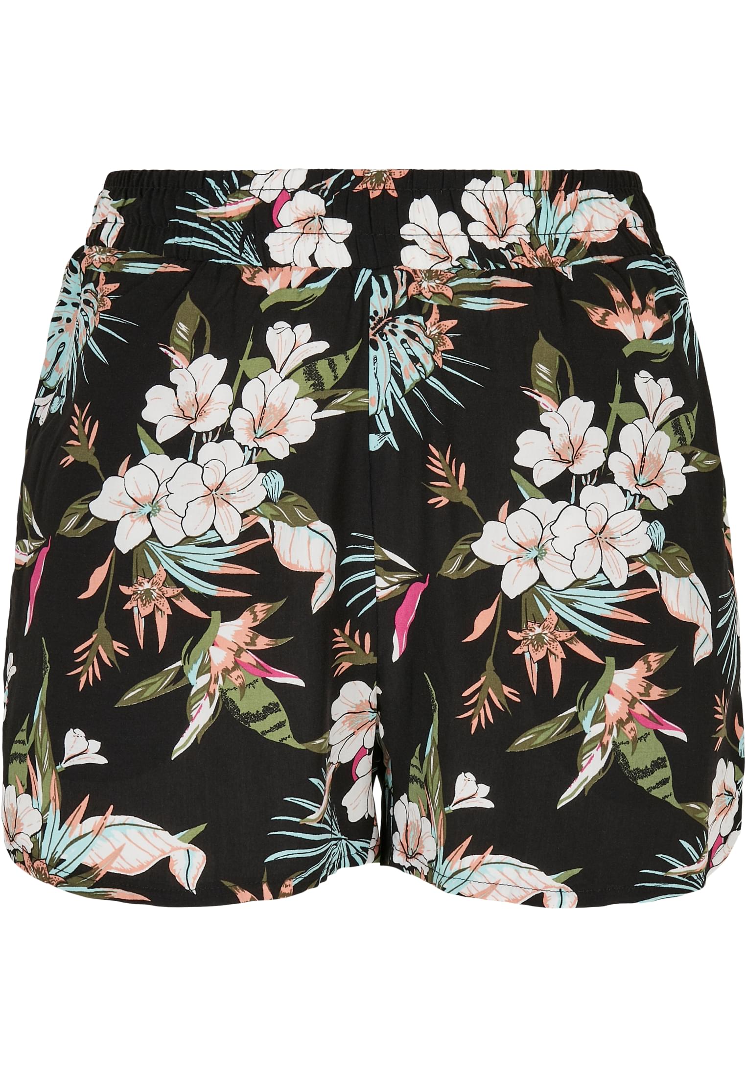 Ladies AOP Viscose Resort Shorts black tropical L - variant image 5