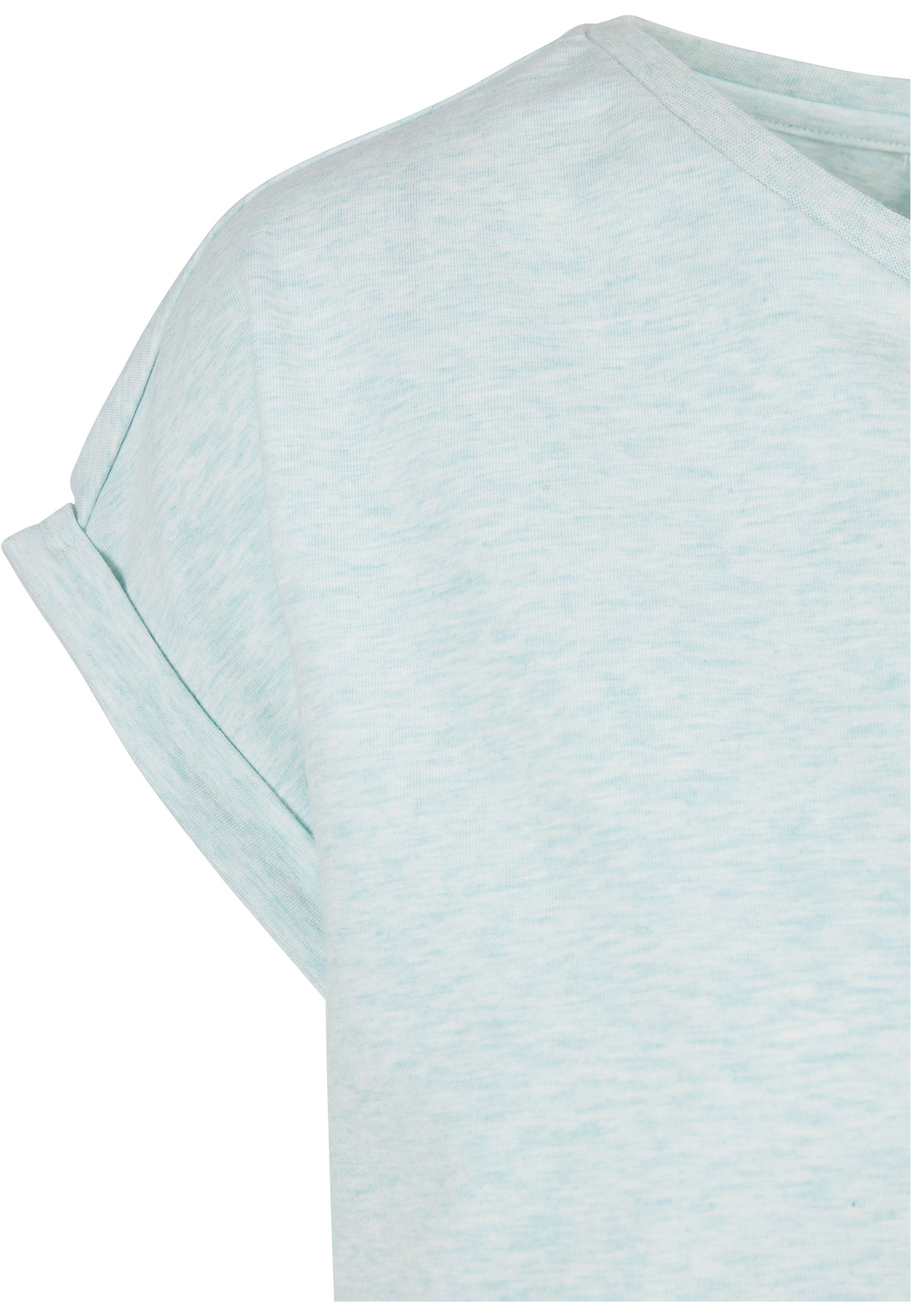 T-shirt à épaules étendu mélange de couleurs pour femmes, mélange d'eau, 3XL
 - variant image 8