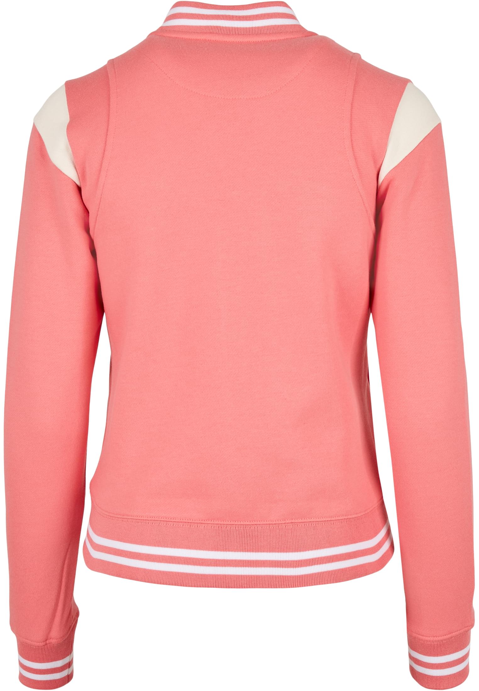 Ladies Inset College Sweat Jacket palepink/whitesand 3XL - variant image 1