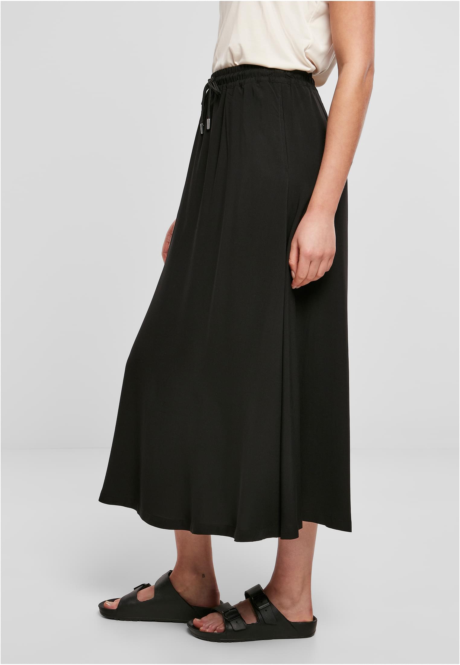Ladies Viscose Midi Skirt black 3XL - variant image 1