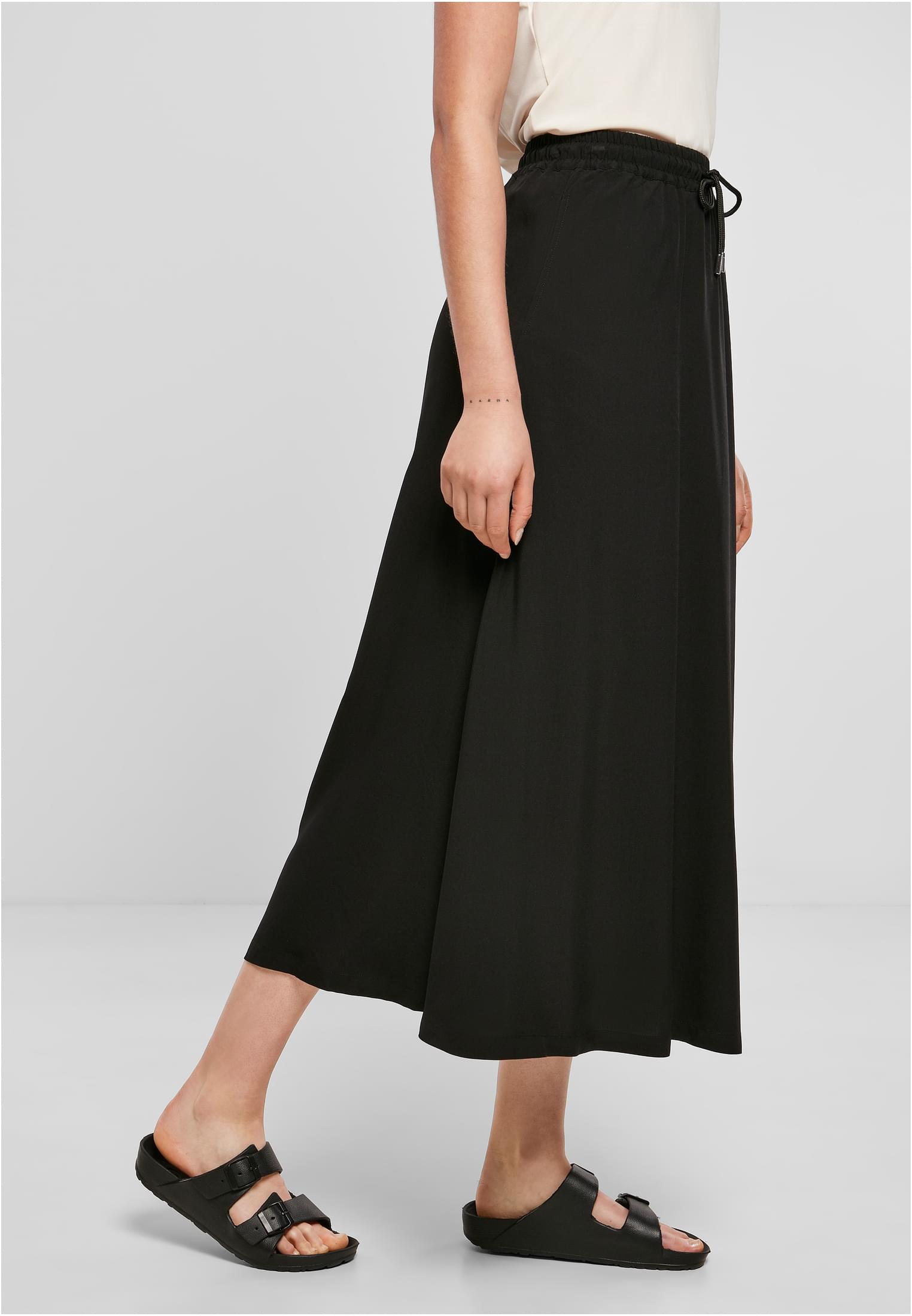 Ladies Viscose Midi Skirt black 3XL - variant image 3