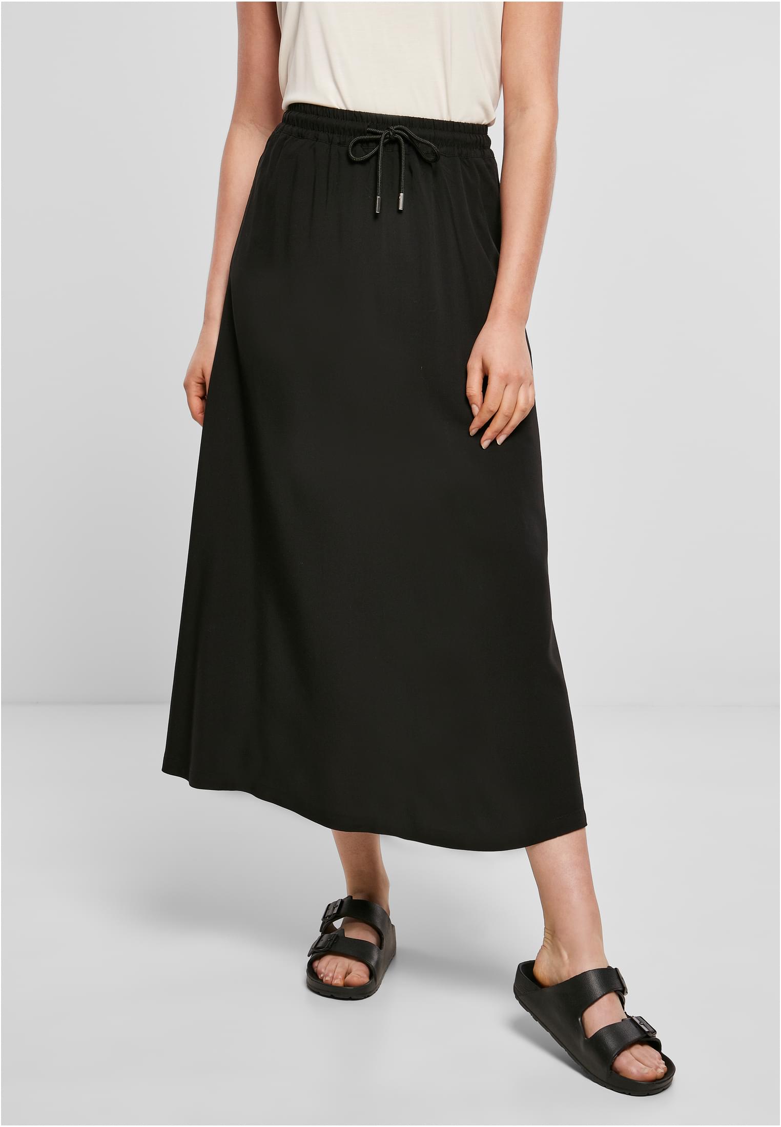 Ladies Viscose Midi Skirt black 3XL - alternate variant 1