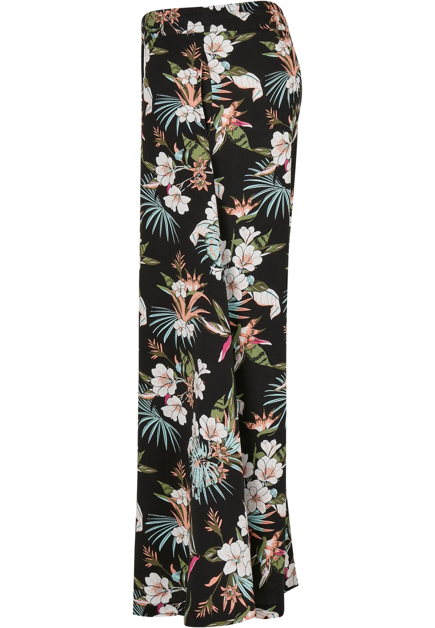 Ladies Viscose Midi Skirt black tropical 3XL - variant image 6
