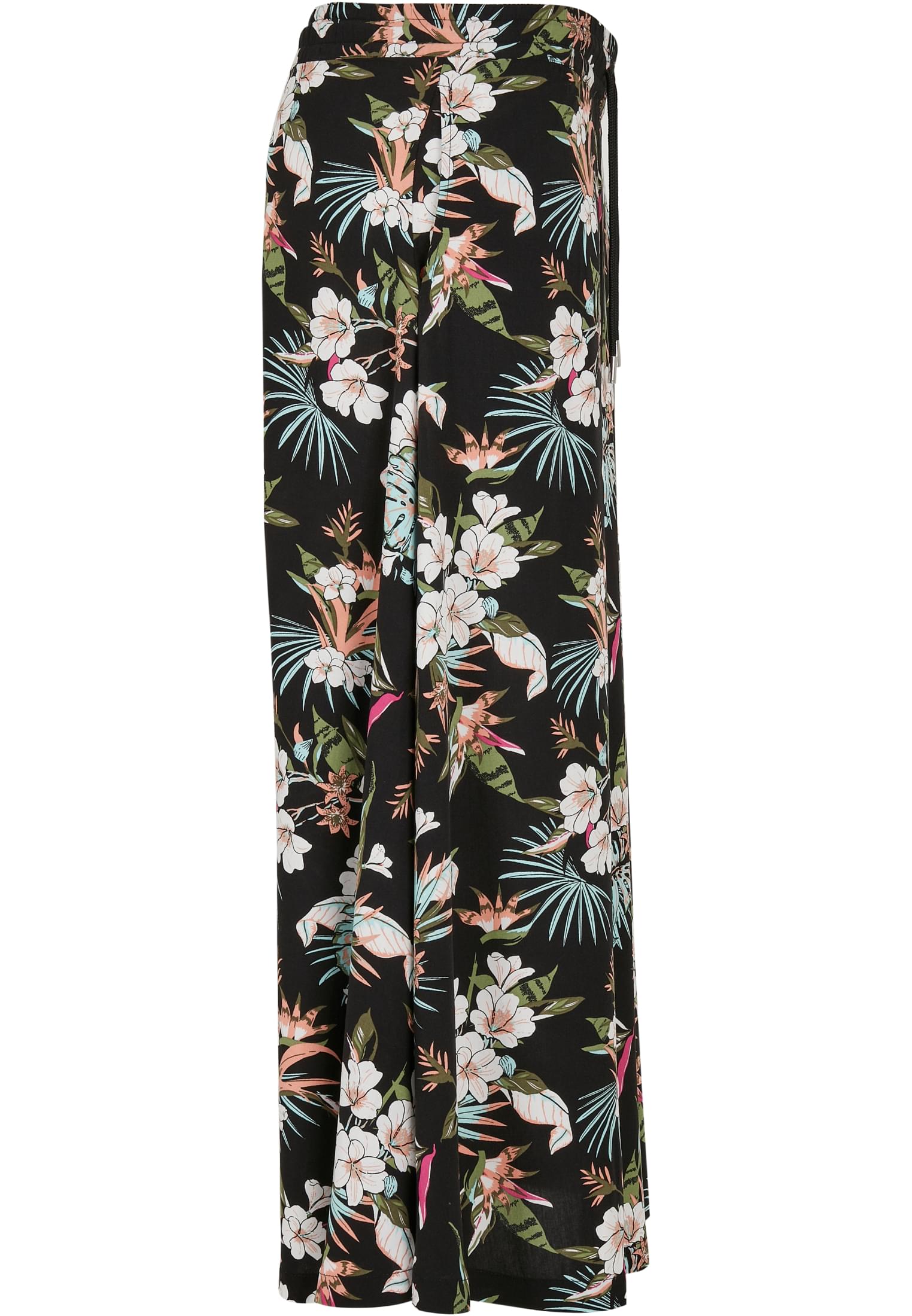 Ladies Viscose Midi Skirt black tropical 3XL - variant image 8