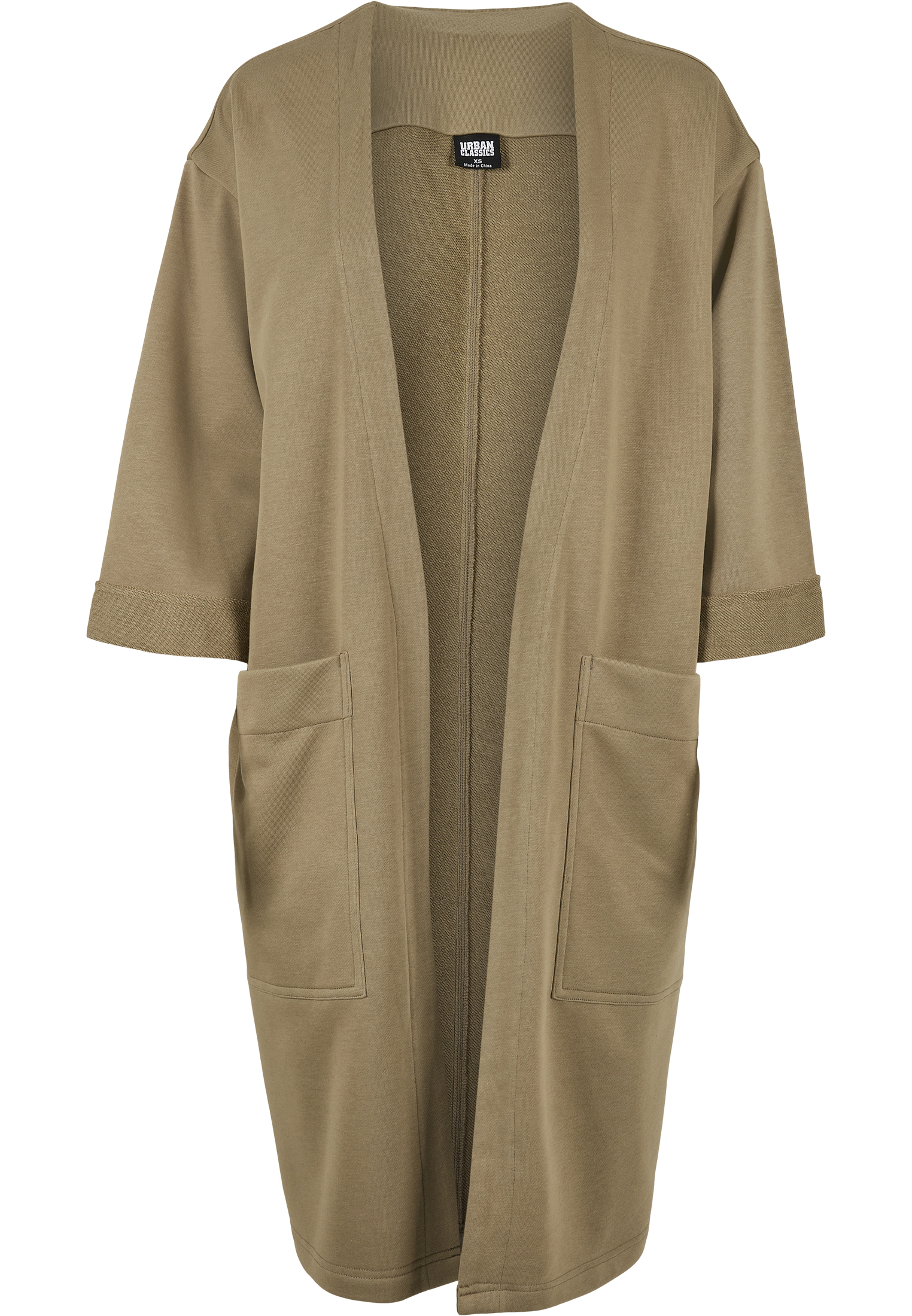 Ladies Oversized Terry Cardigan khaki 3XL - variant image 5