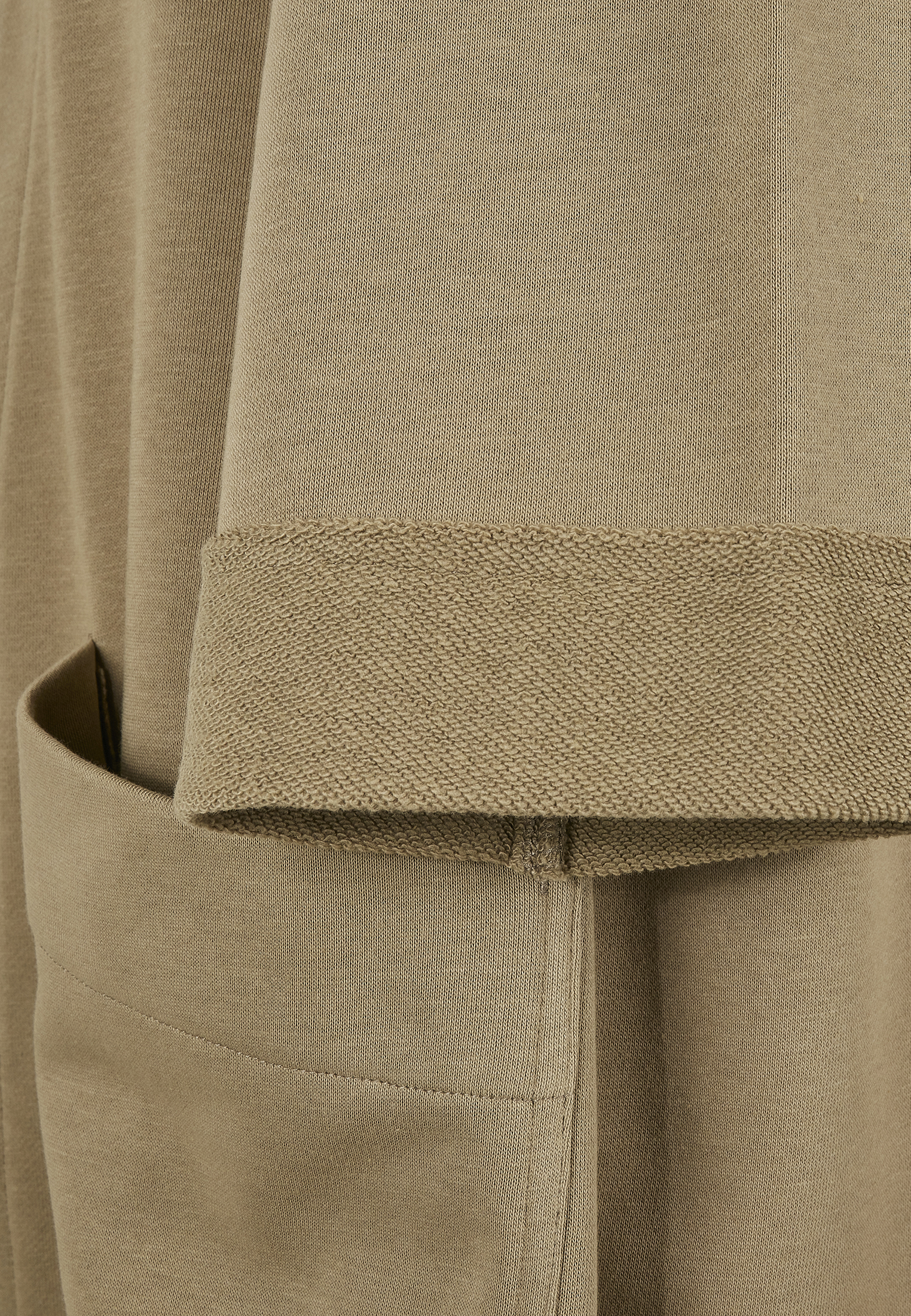 Ladies Oversized Terry Cardigan khaki 3XL - variant image 9
