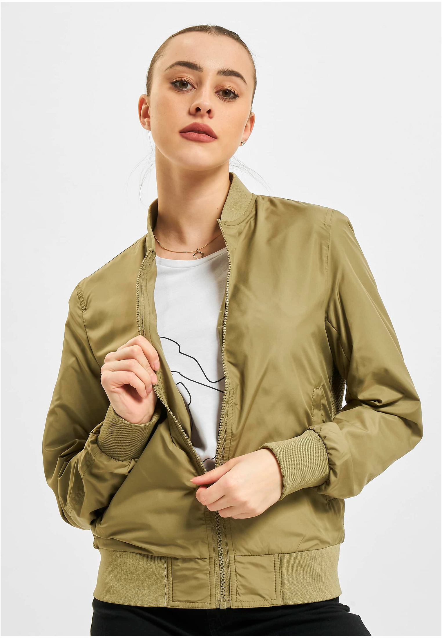 Ladies Light Bomber Jacket khaki 3XL - variant image 5