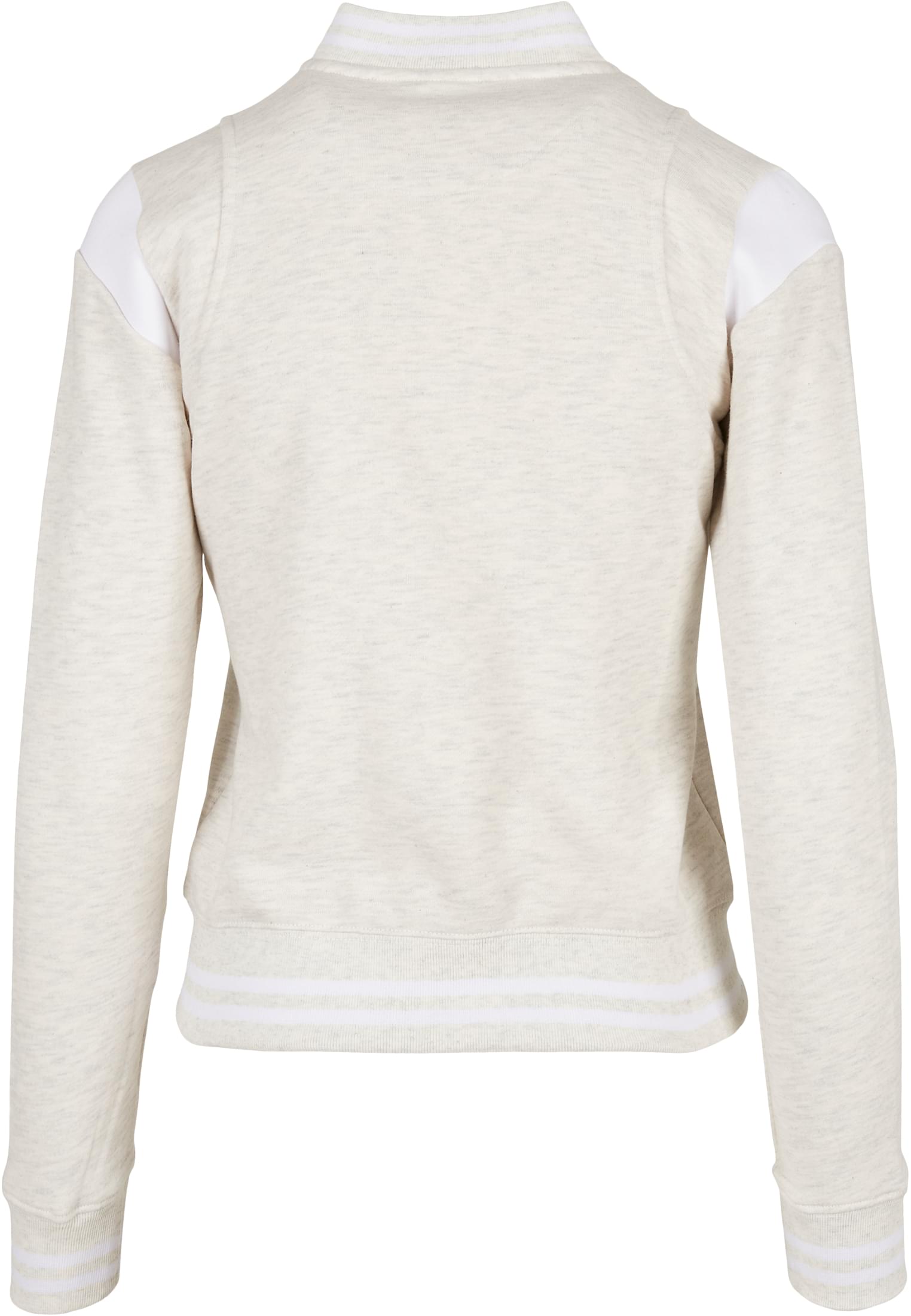 Ladies Inset College Sweat Jacket lightgrey/white 3XL - variant image 1