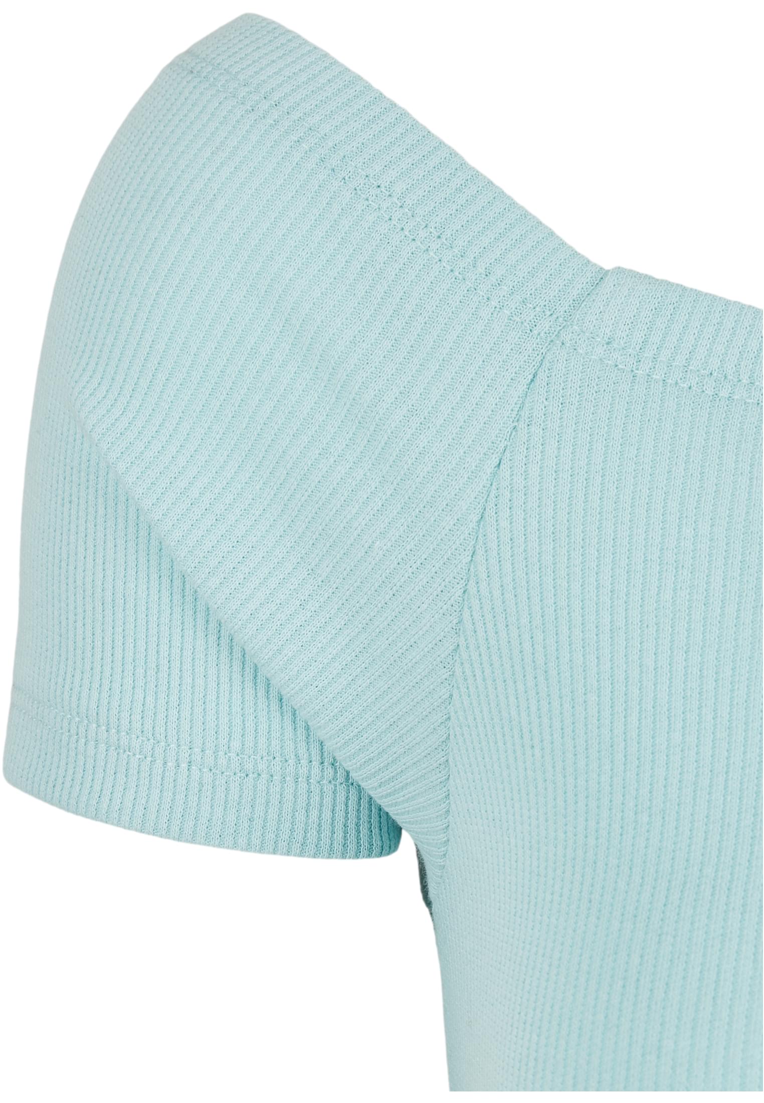 Ladies Off Shoulder Rib Tee seablue 3XL
 - variant image 8