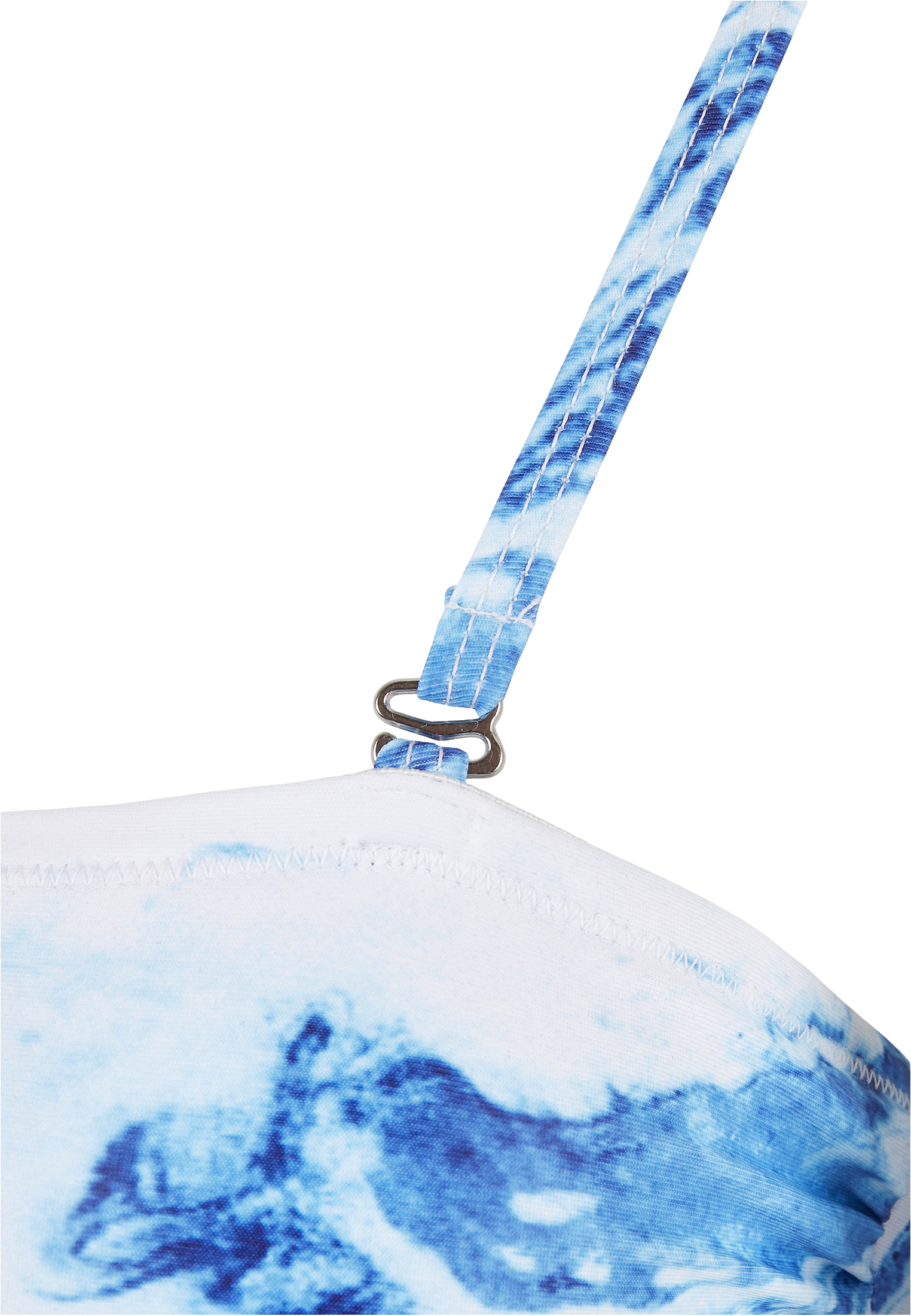 Mujeres top corto asimétrico bikini blanco océano M
 - variant image 7