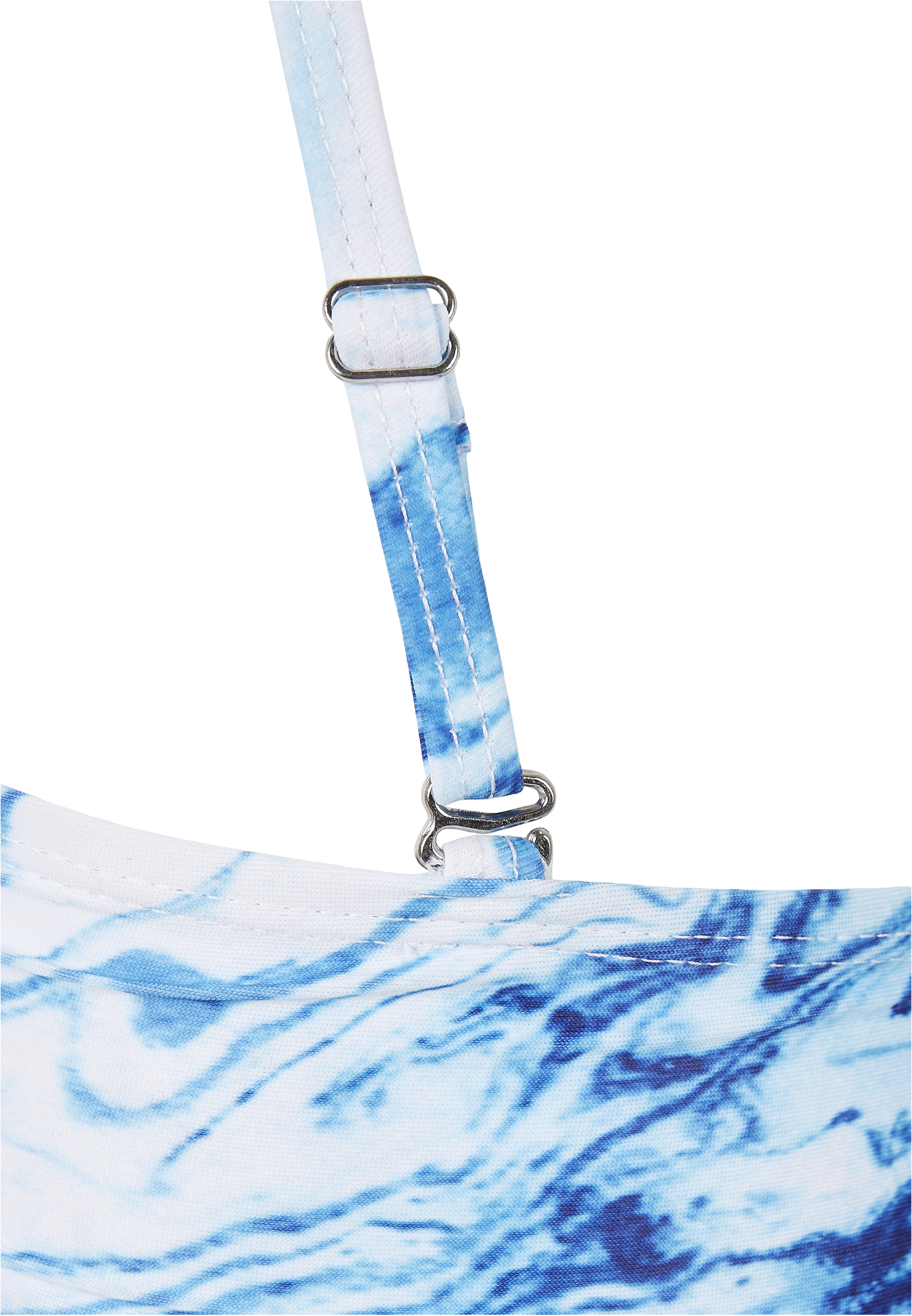 Mujeres top corto asimétrico bikini blanco océano M
 - variant image 8