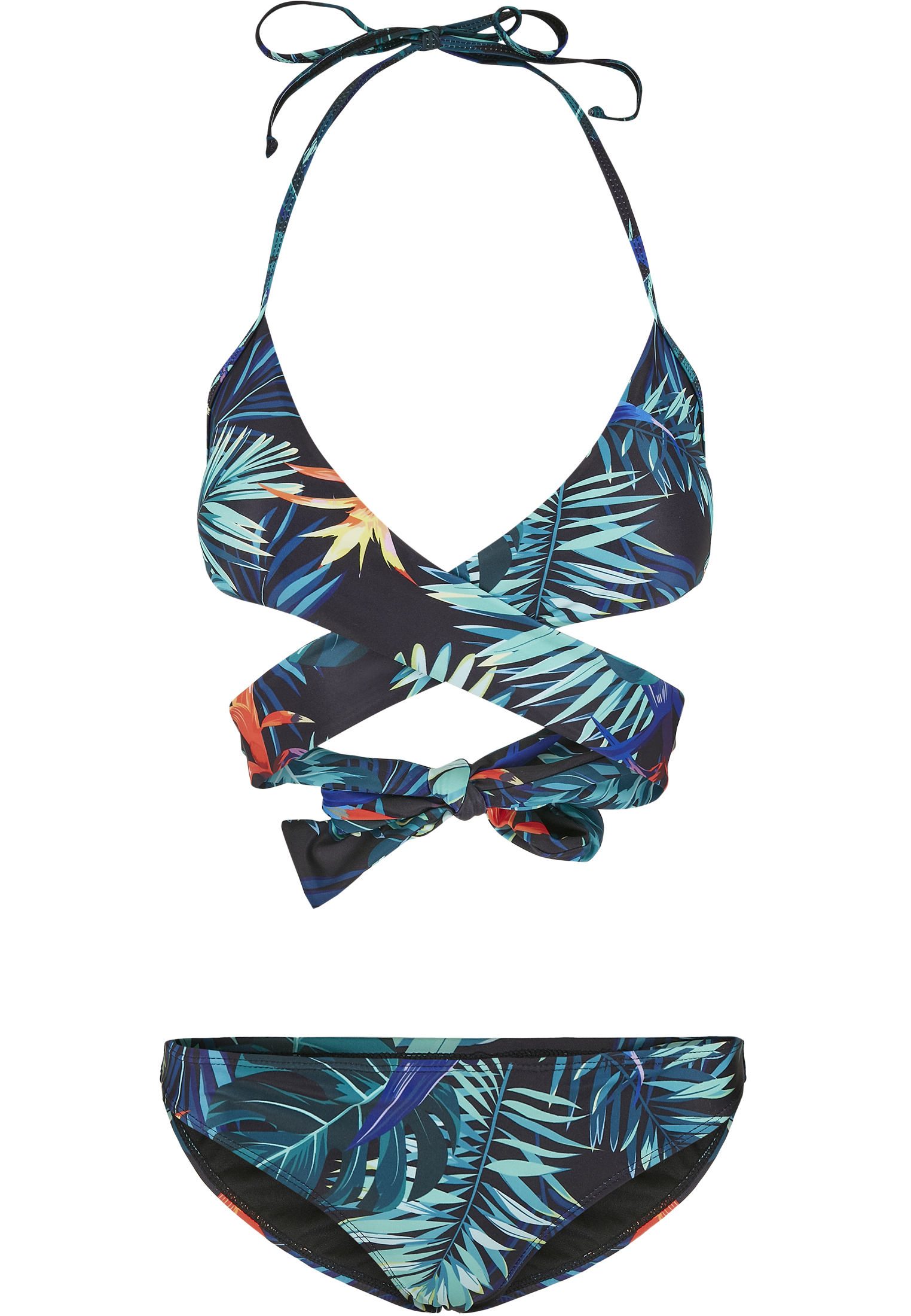 Ladies Draped Pattern Bikini vriesea black L - variant image 5