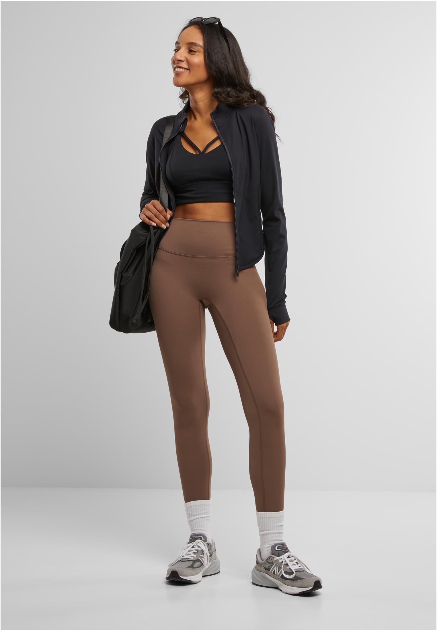 Ladies Sports Leggings mocca brown L - variant image 4
