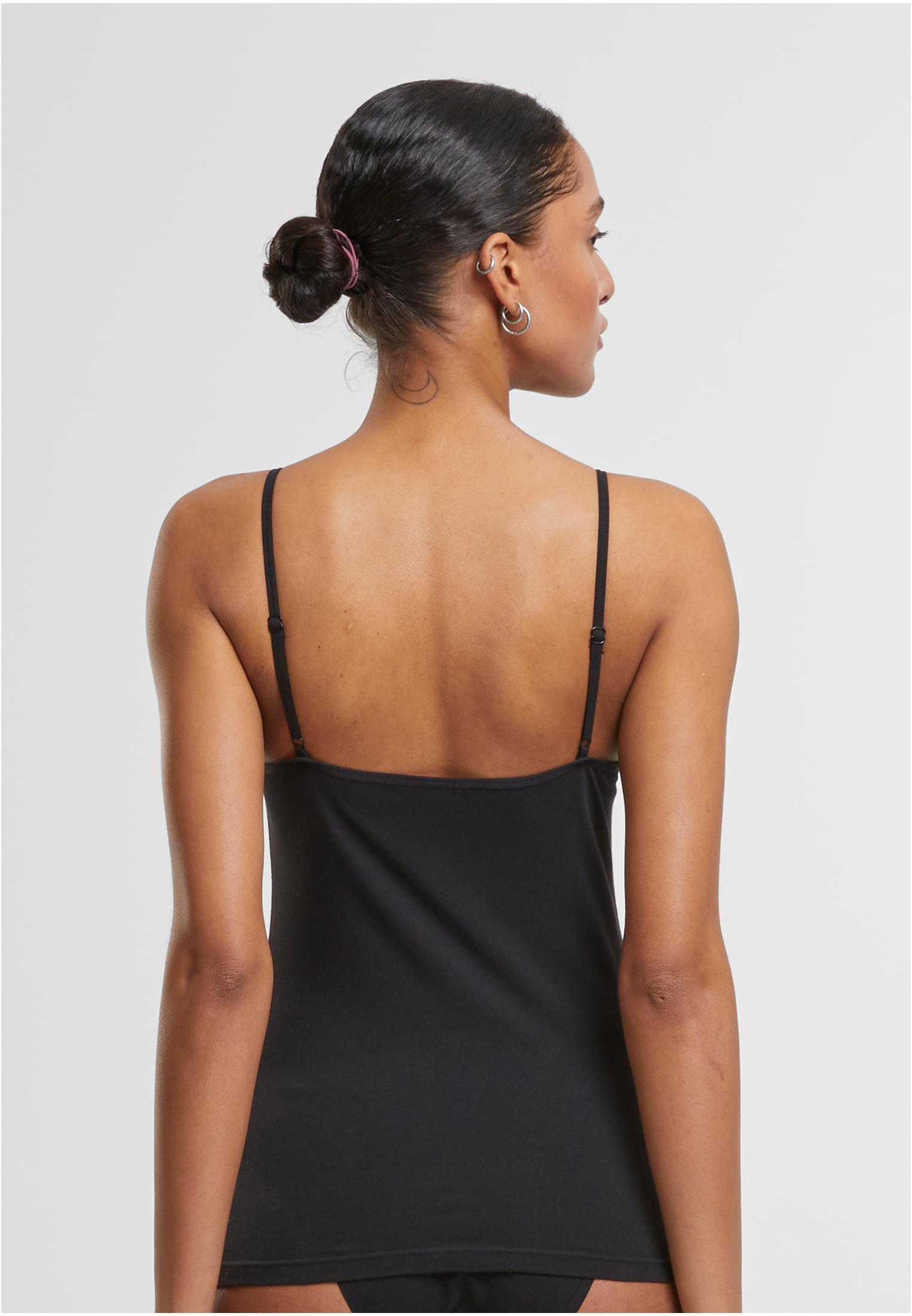 Ladies Basic Tank Top Cotton  2-Pack black+black L - variant image 2