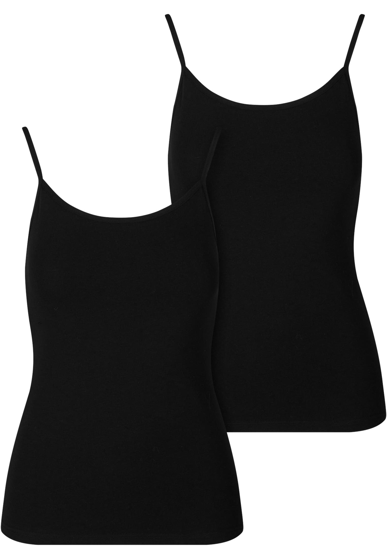Ladies Basic Tank Top Cotton  2-Pack black+black L - variant image 4