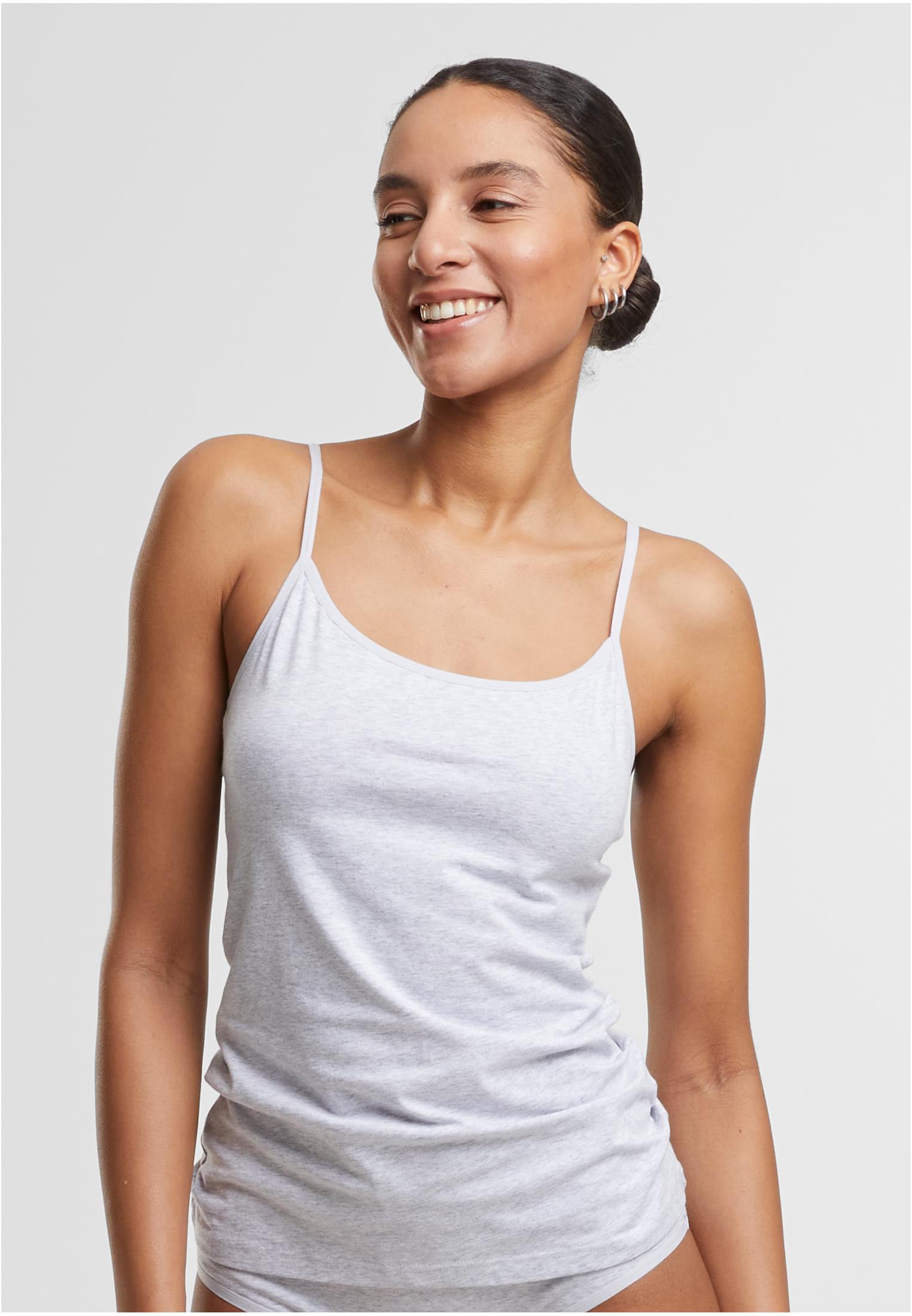 Ladies Basic Tank Top Cotton  2-Pack heathergrey+heathergrey L - variant image 1