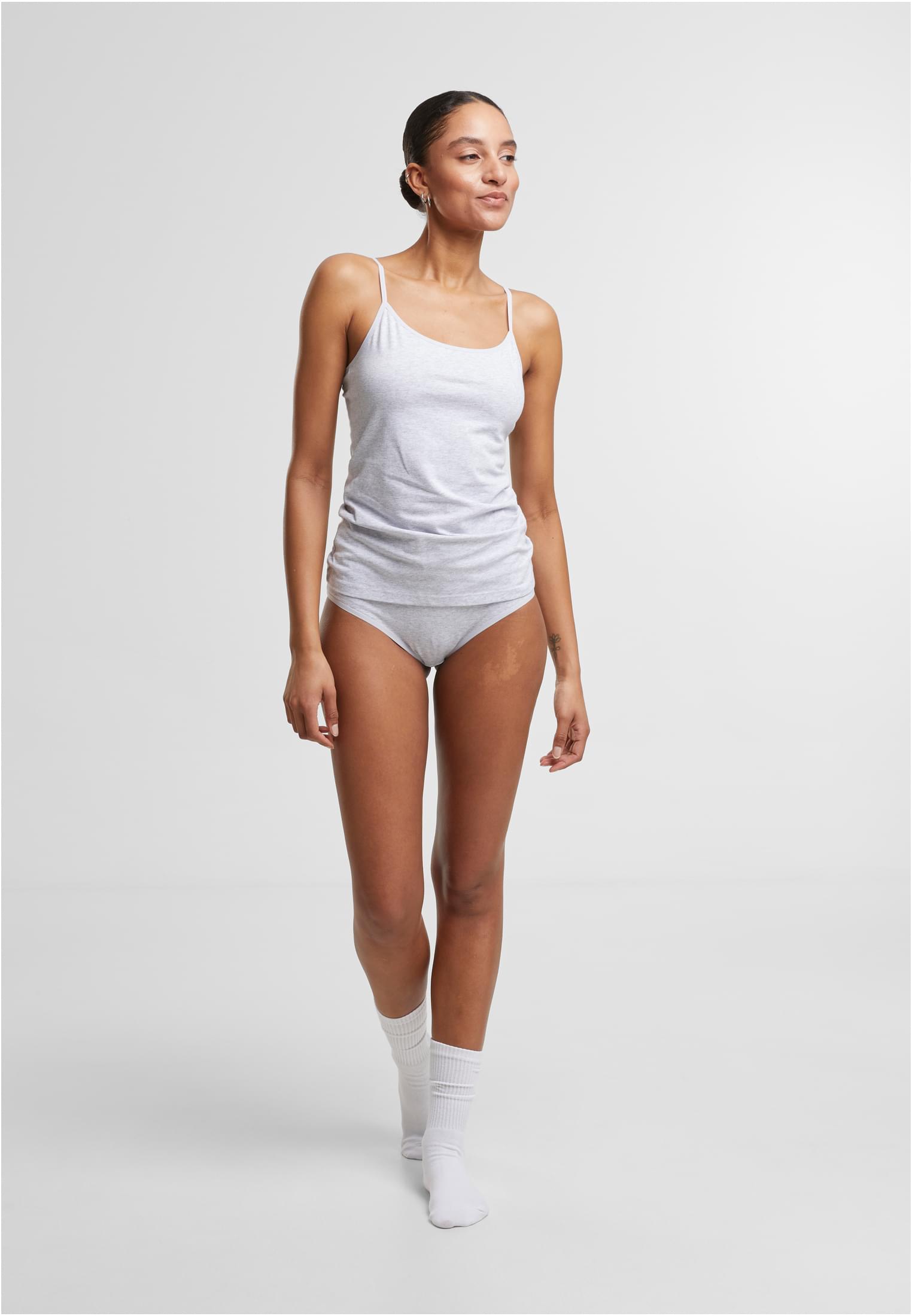 Ladies Basic Tank Top Cotton  2-Pack heathergrey+heathergrey L - variant image 3